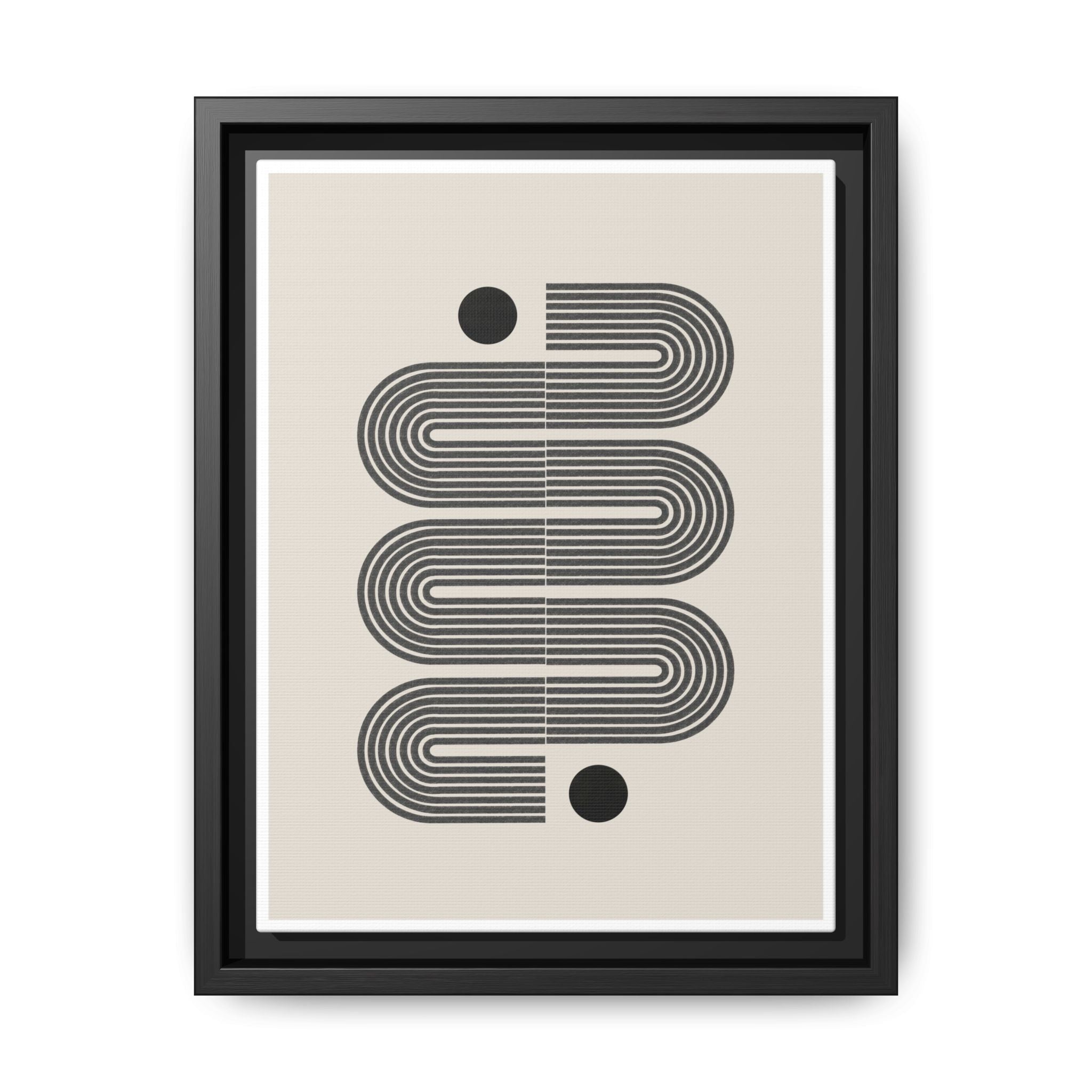 Midnight Circuit Flow - Framed