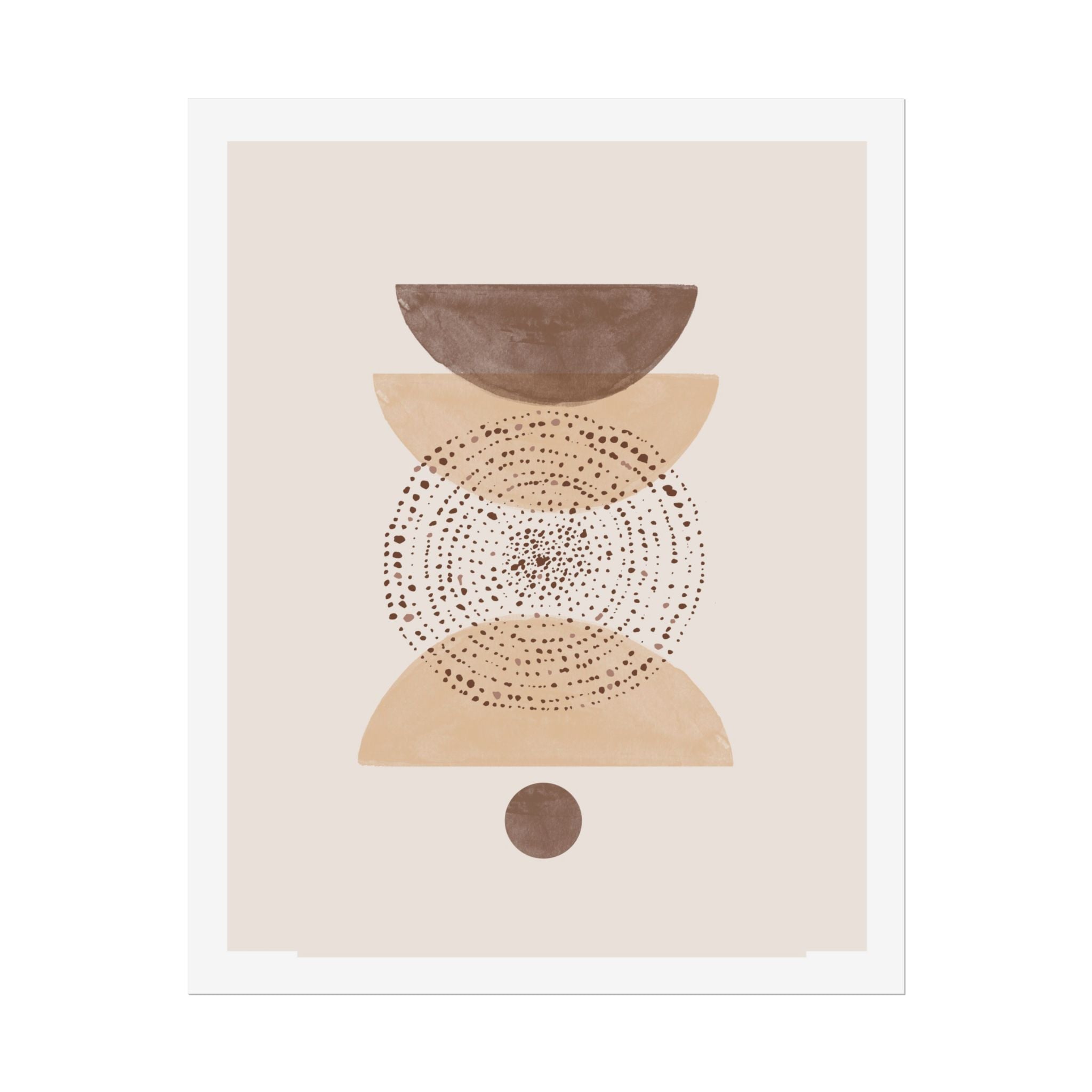 Terracotta Orbit Balance - Poster