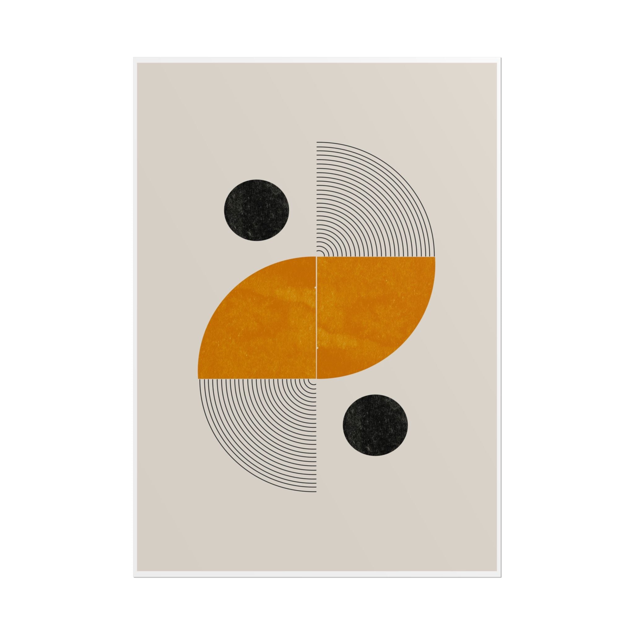 Amber Orbit Balance - Poster