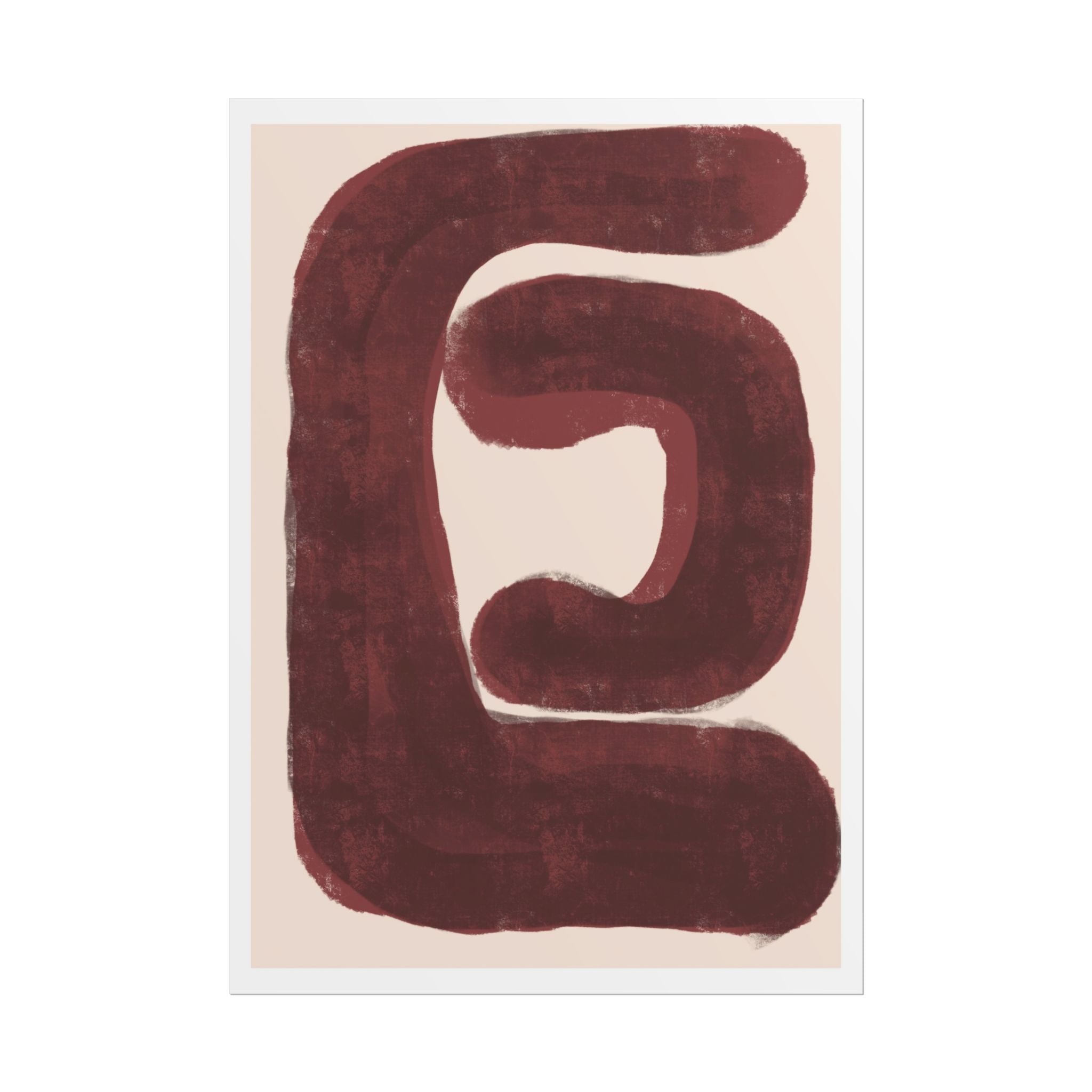 Burgundy Echo Form - Poster