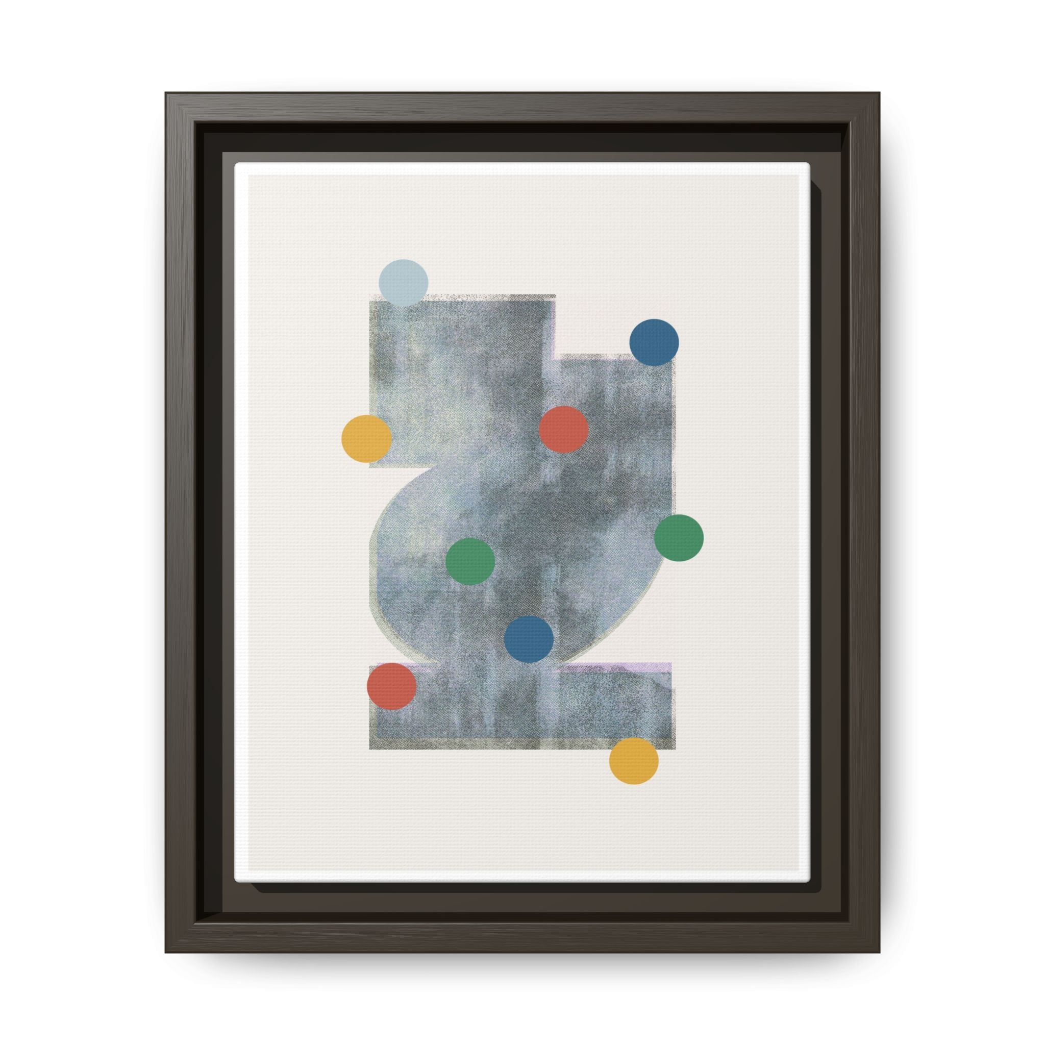 Muted Geometry Reverie - Framed