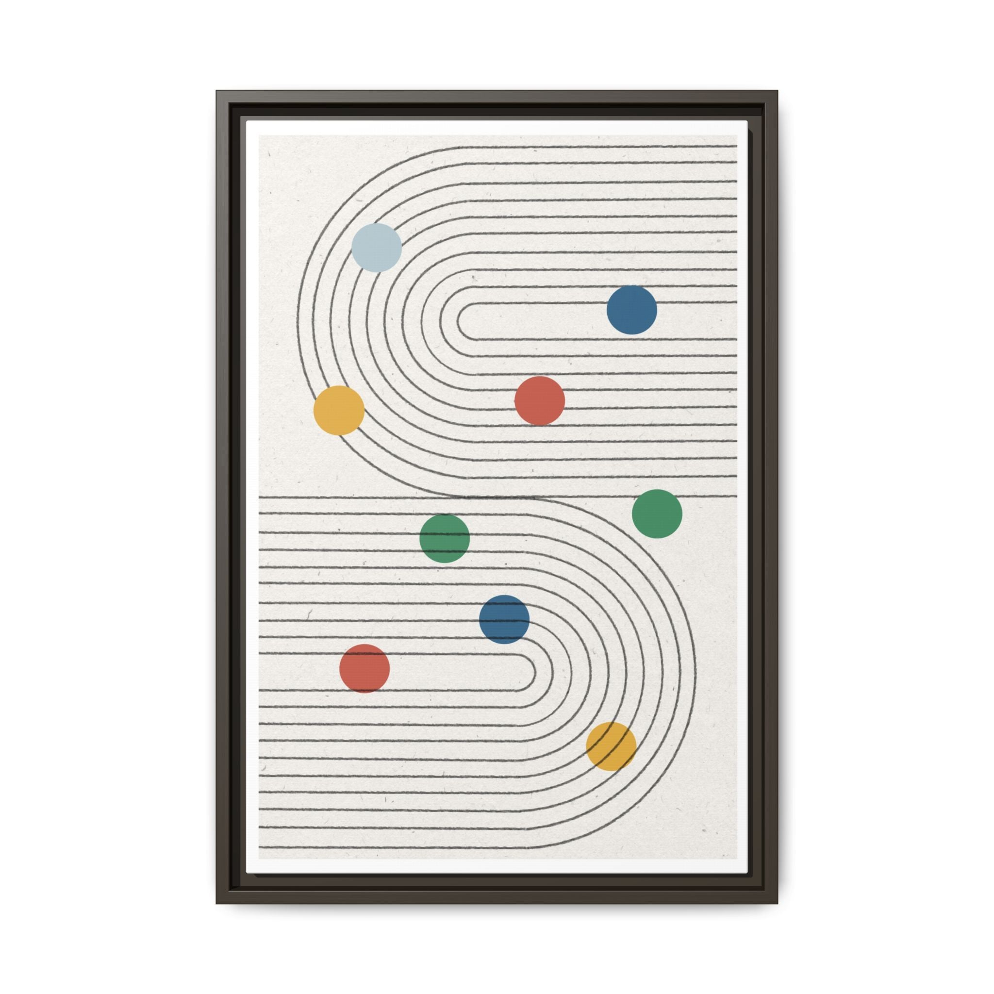 Retro Orbit Pathways - Framed