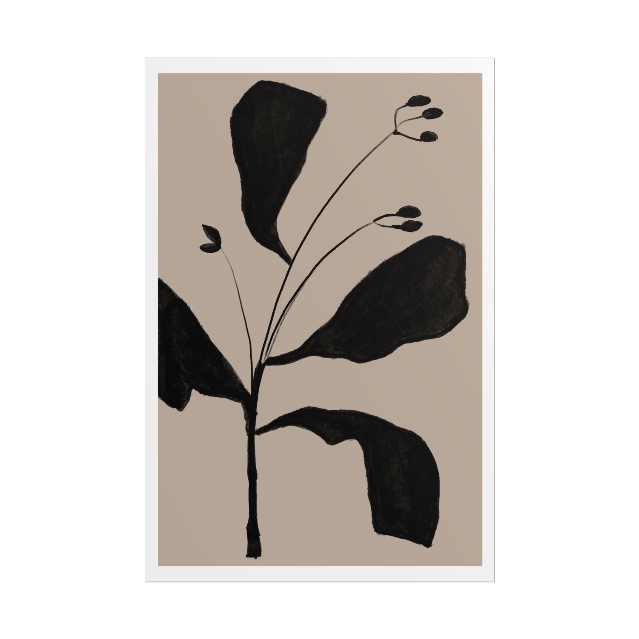 Noir Botanical Silence - Poster