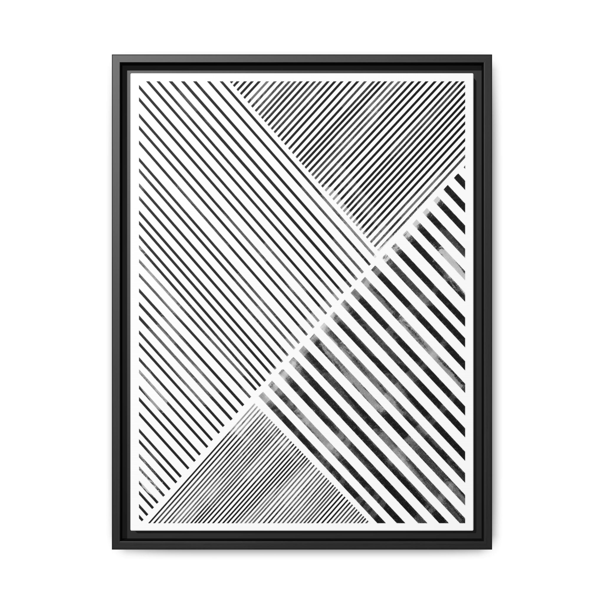 Monochrome Motion Angles - Framed