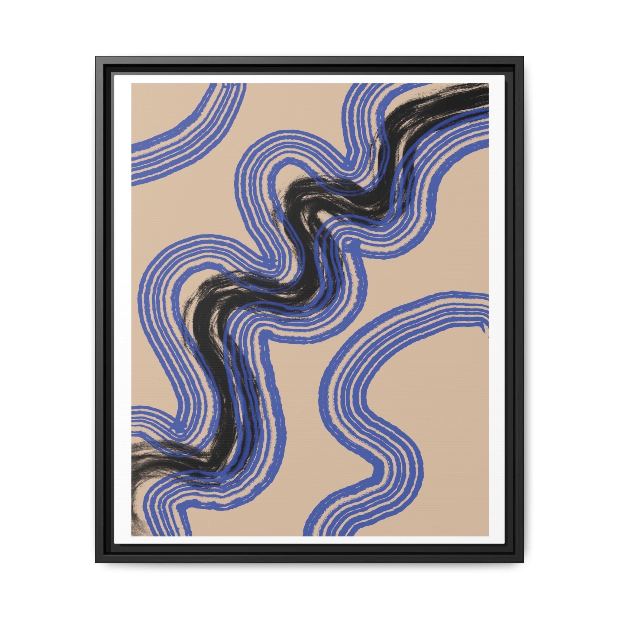 Indigo Rhythm Passage - Framed