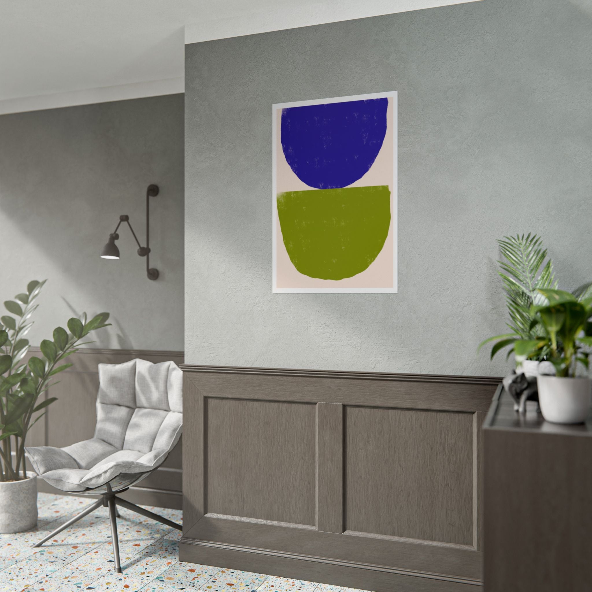 Cobalt Meadow Balance - Poster
