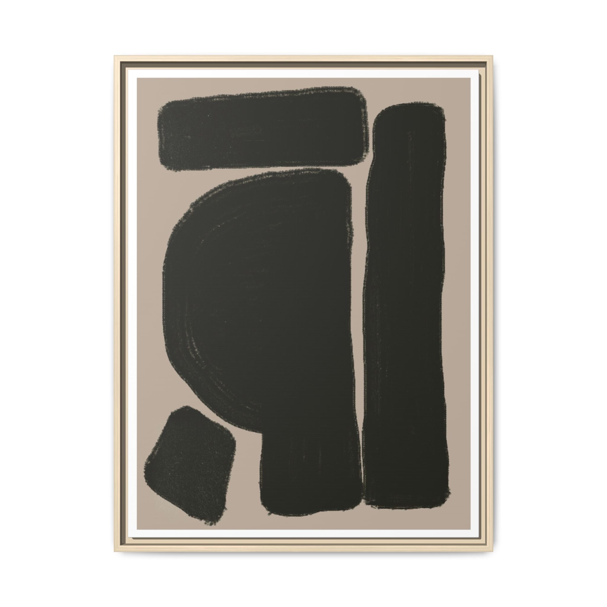 Velvet Obsidian Forms - Framed