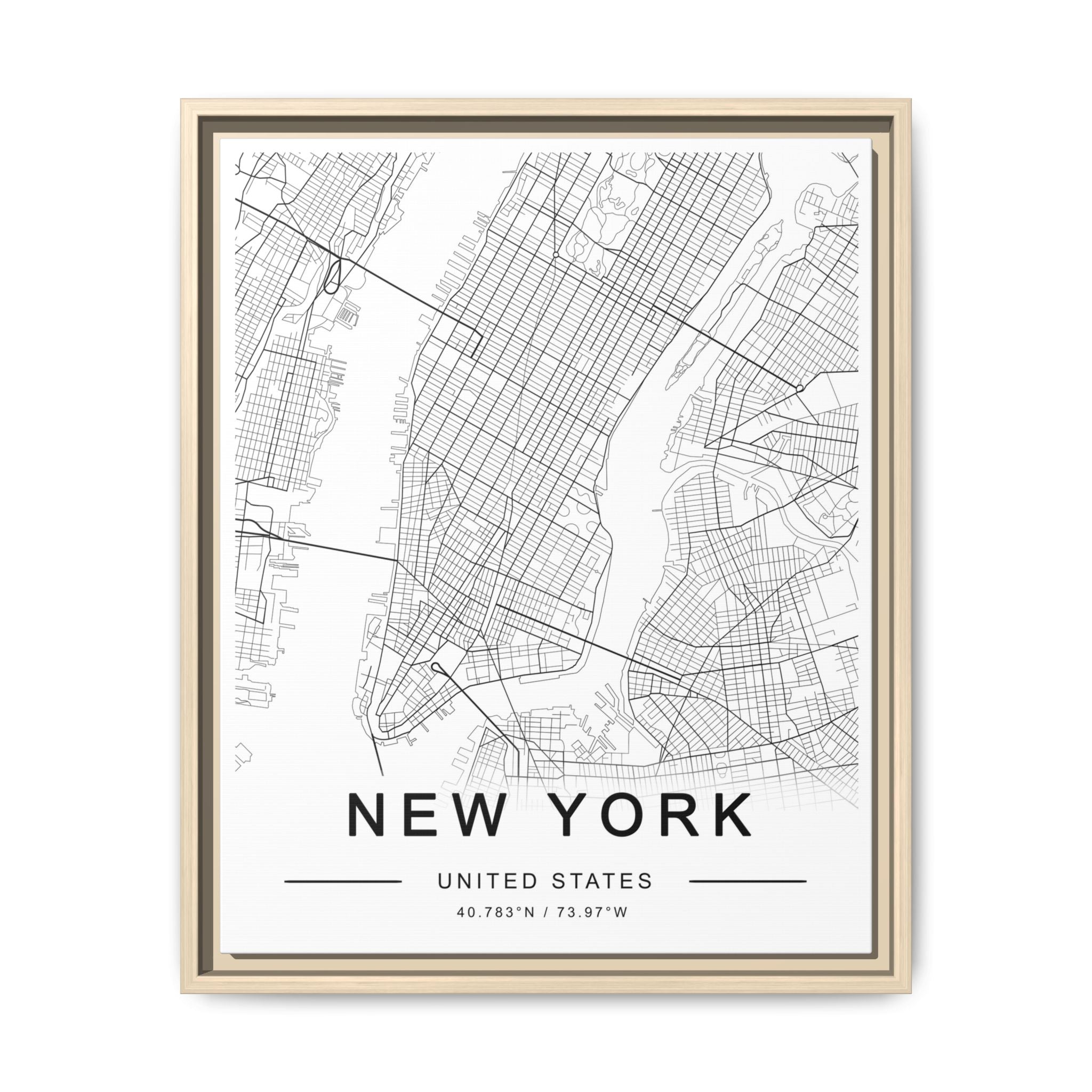 Metropolitan Gridline Reverie - Framed