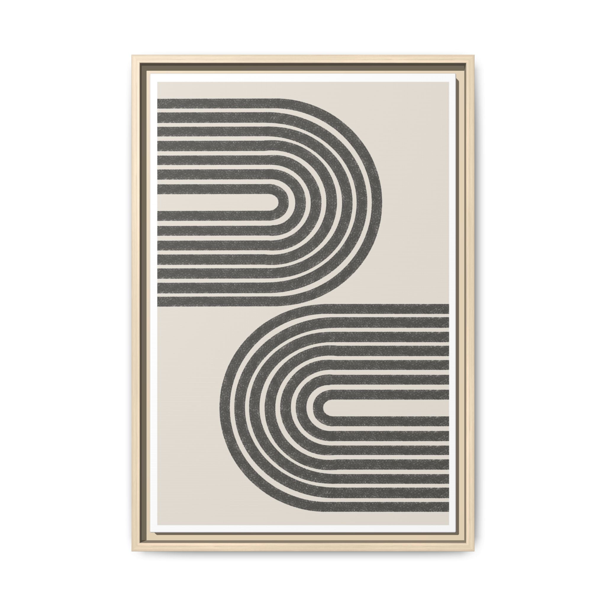 Twin Horizon Currents - Framed