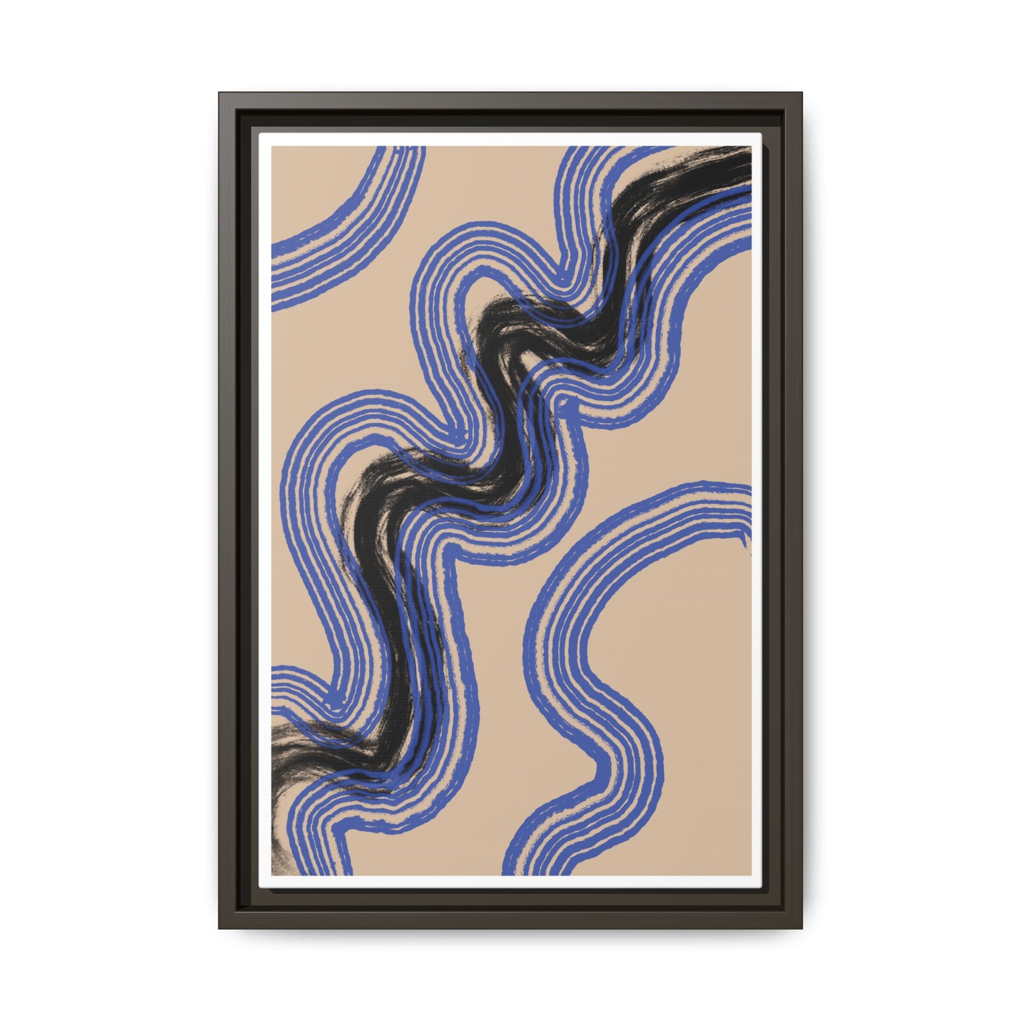 Indigo Rhythm Passage - Framed
