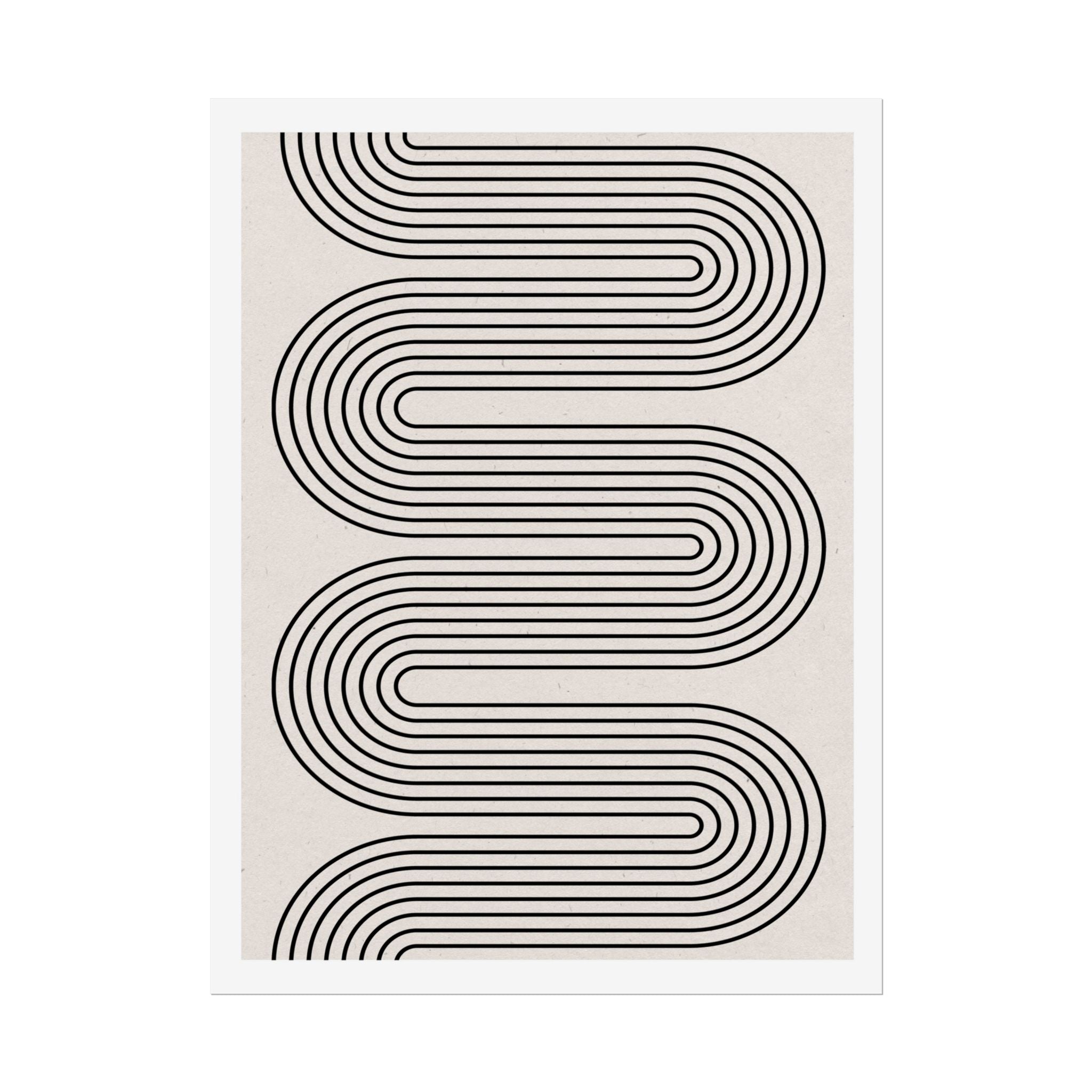 Monoline Rhythm Cascade - Poster