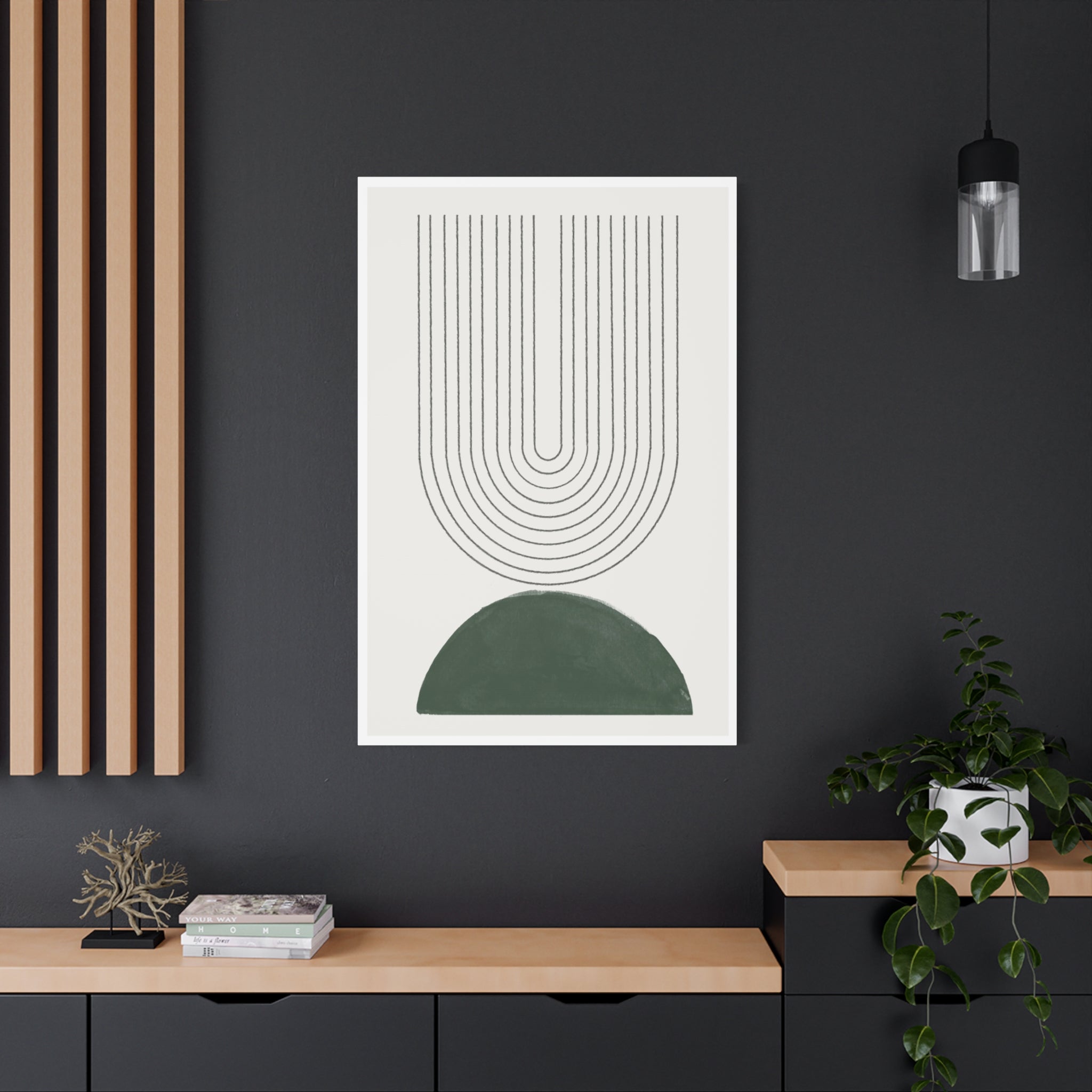 Emerald Echo Pathways - Canvas
