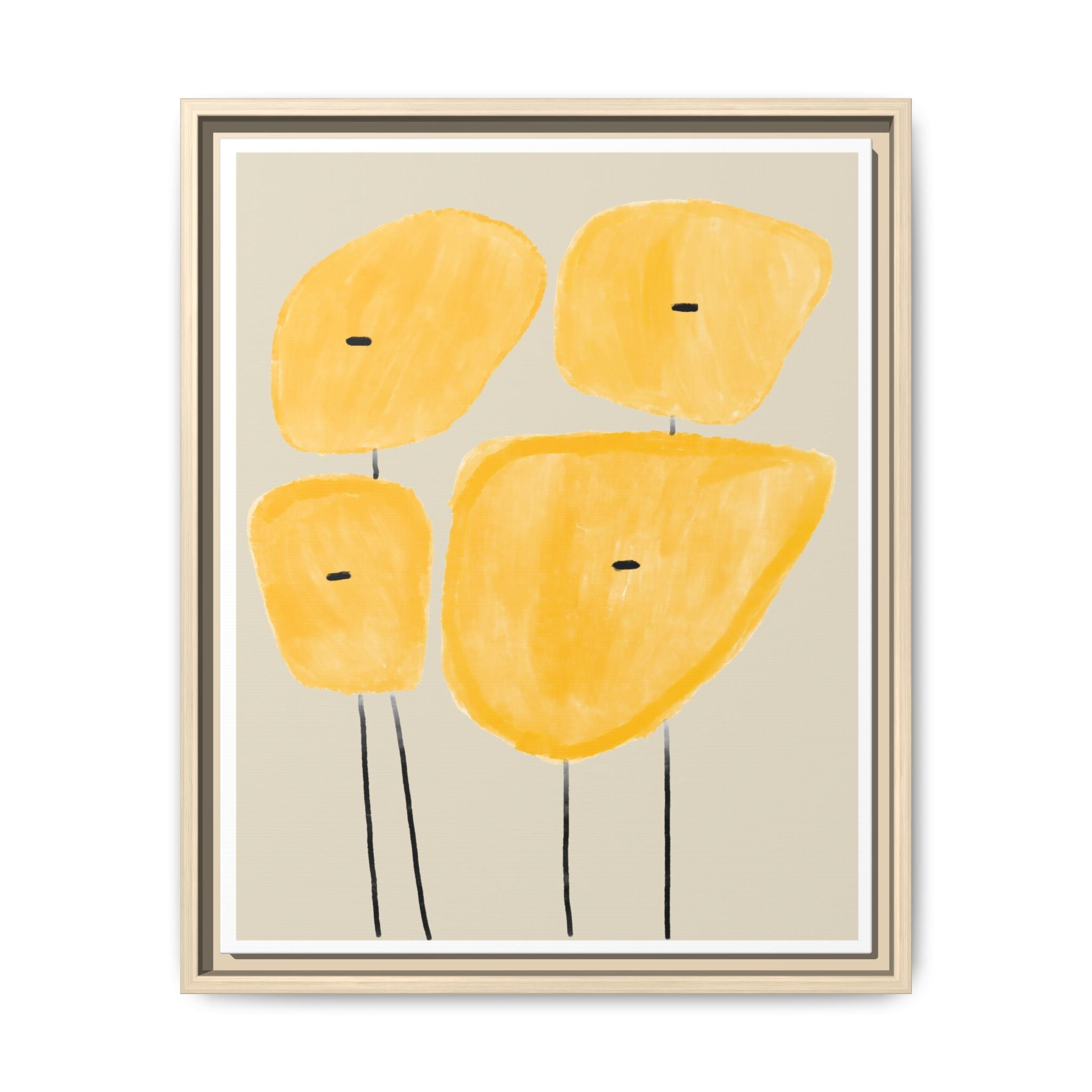 Golden Meadow Figures - Framed