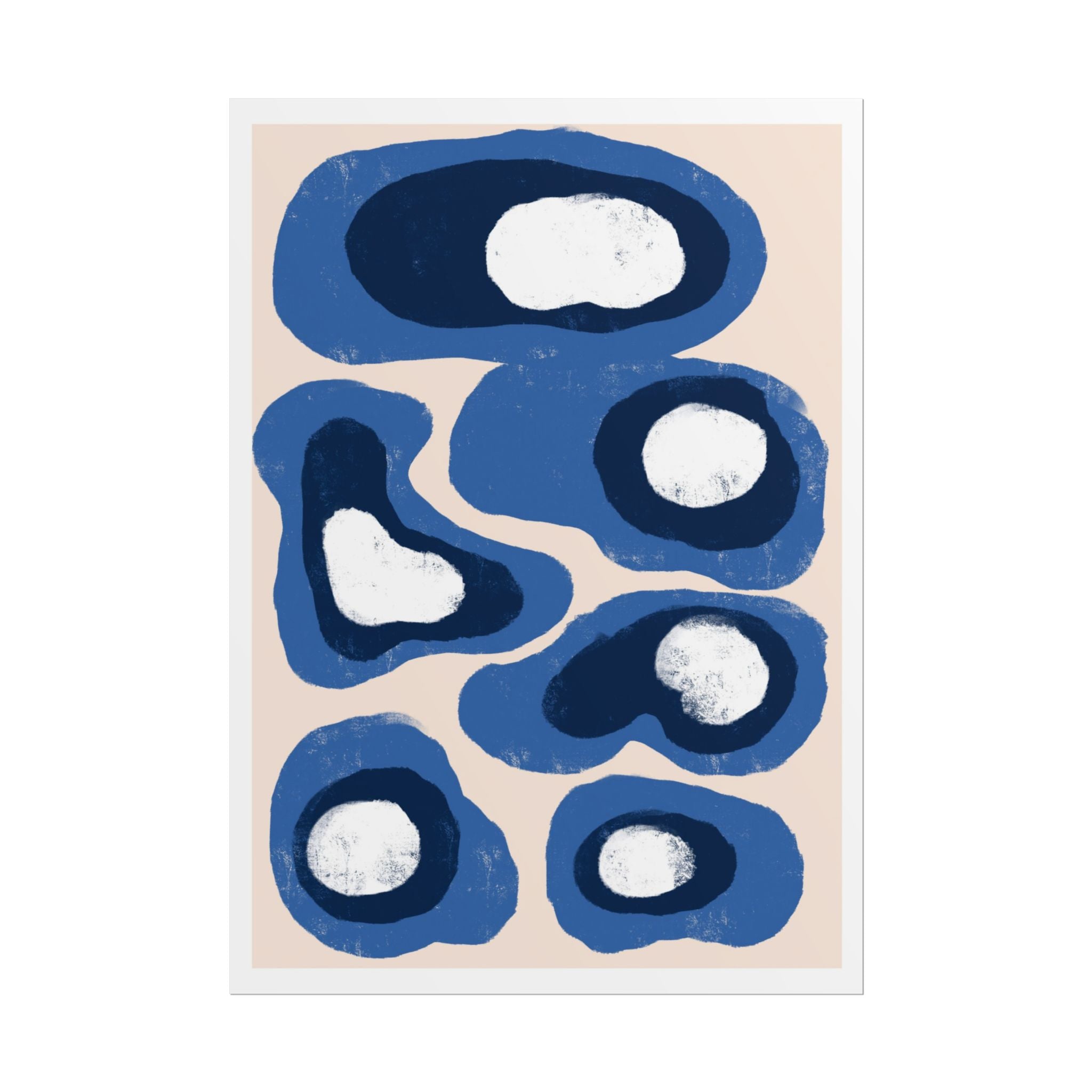 Indigo Orbit Mosaic - Poster