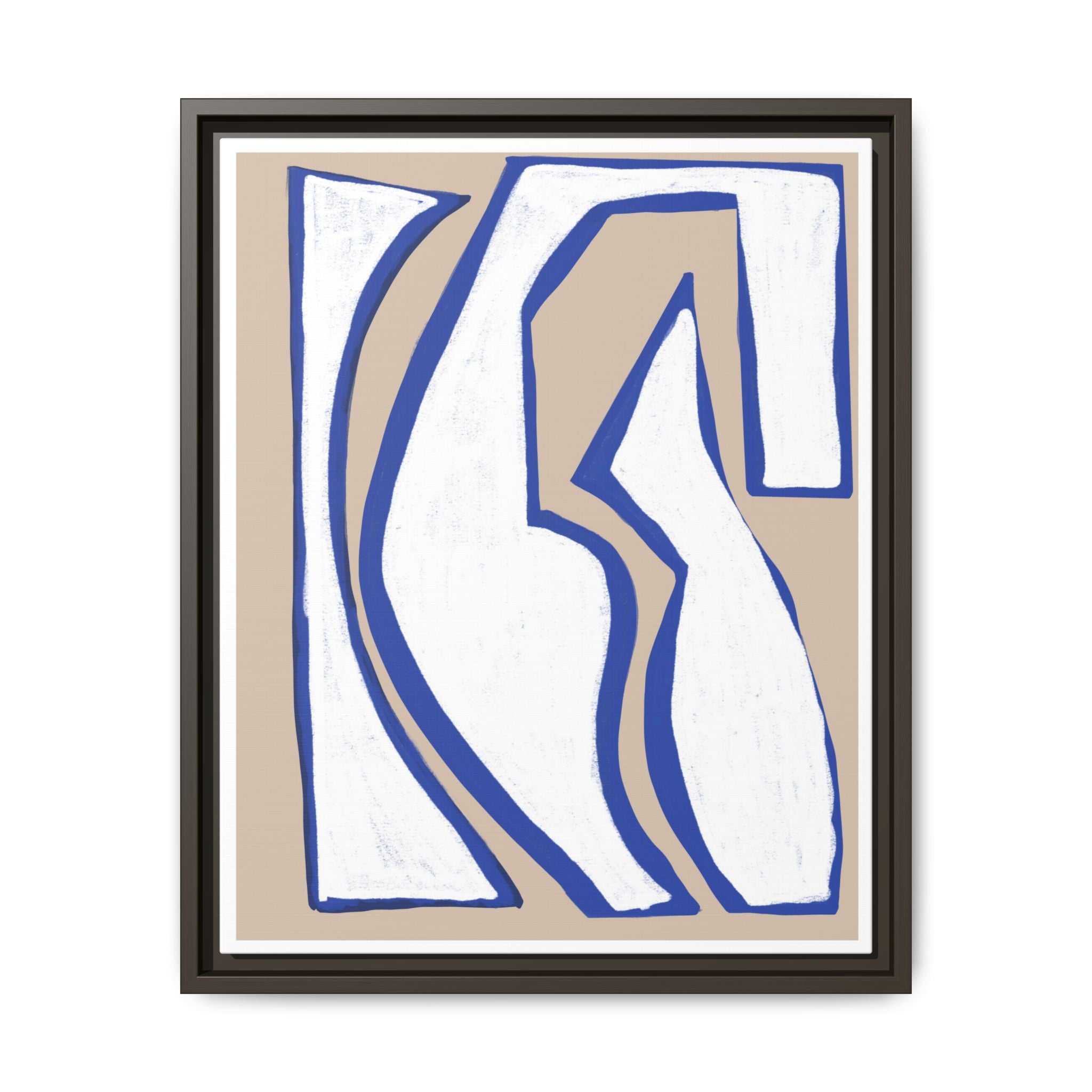 Cobalt Form Continuum - Framed
