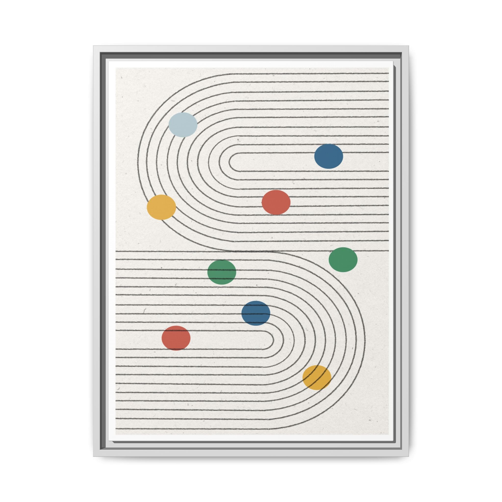 Retro Orbit Pathways - Framed