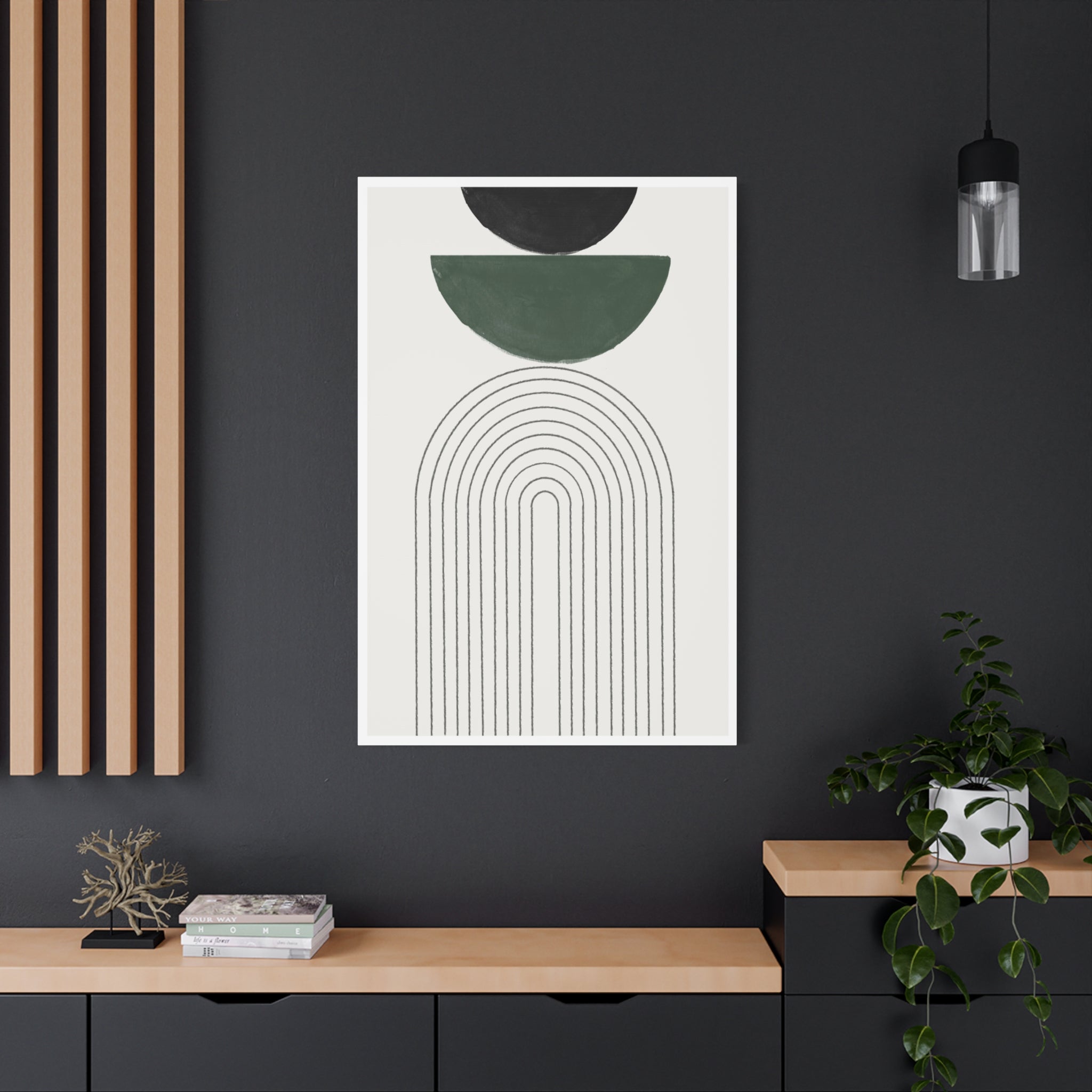 Emerald Arc Horizon - Canvas