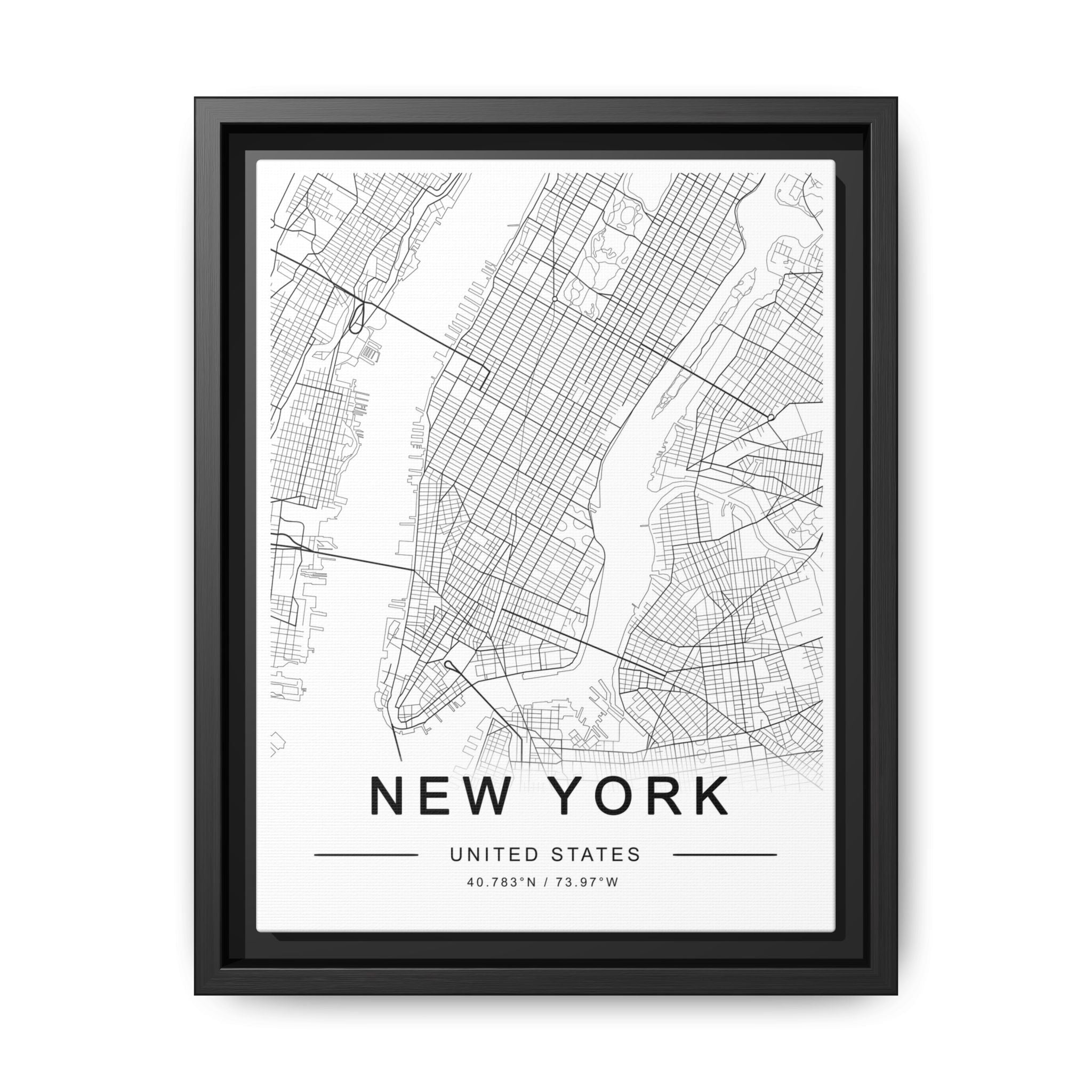 Metropolitan Gridline Reverie - Framed