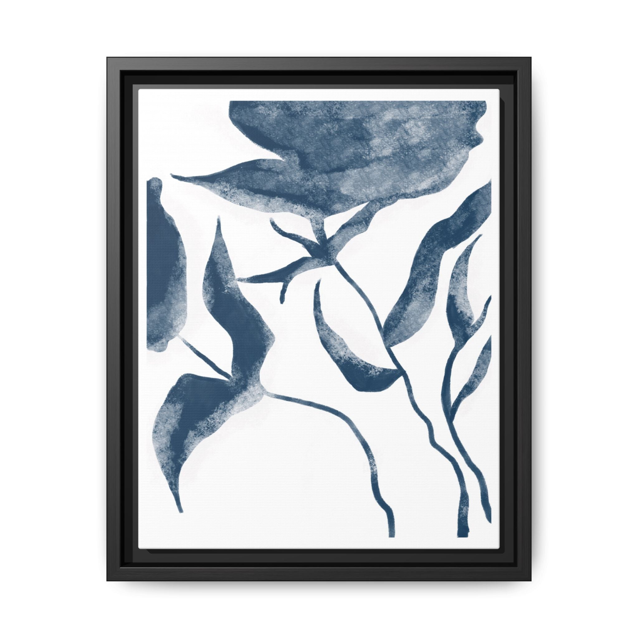 Indigo Bloom Reverie - Framed