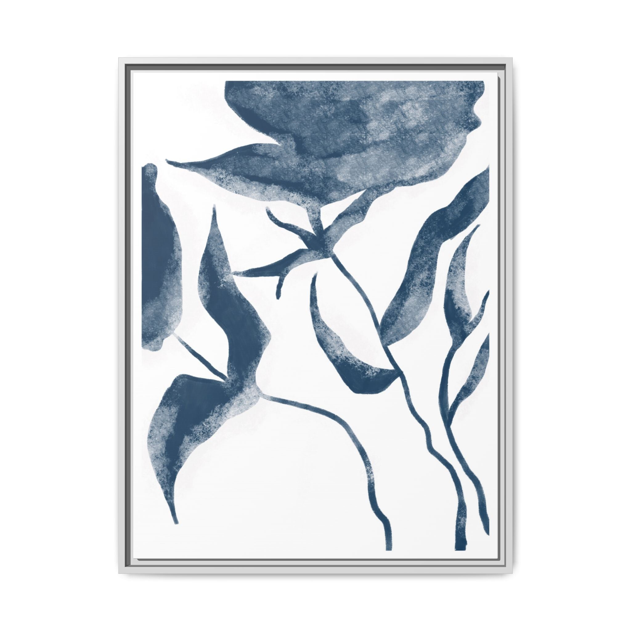 Indigo Bloom Reverie - Framed