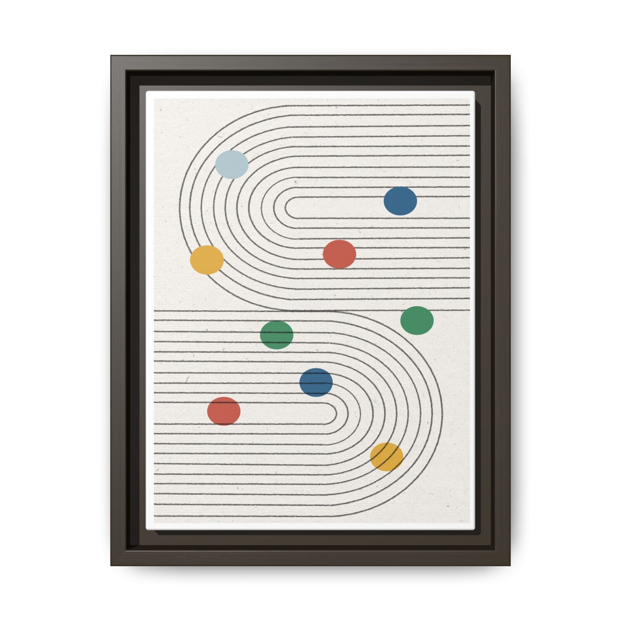 Retro Orbit Pathways - Framed