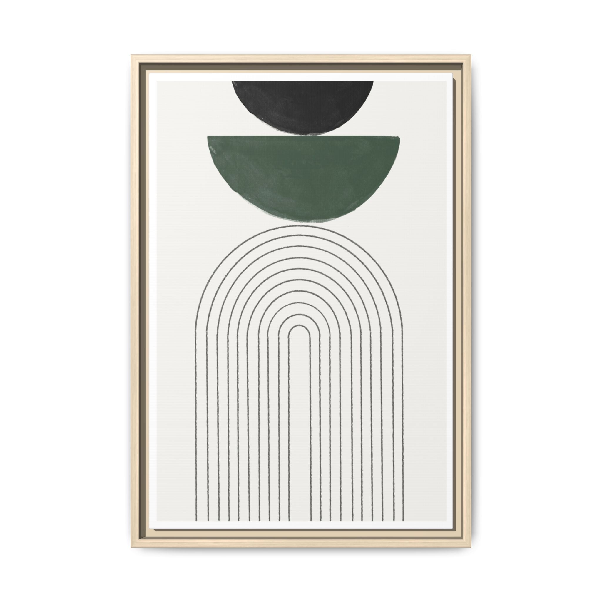 Emerald Arc Horizon - Framed