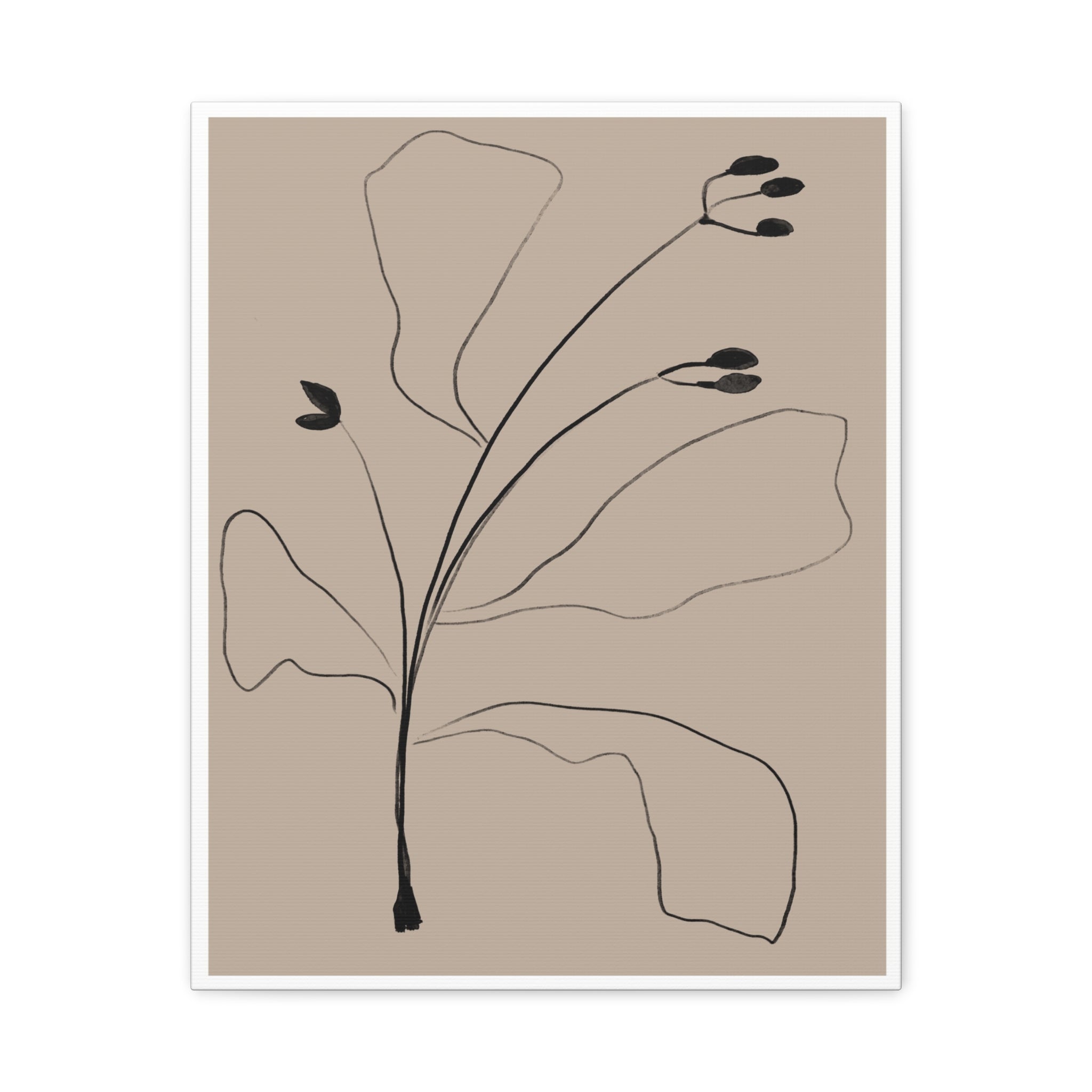 Quiet Botanical Gesture - Canvas