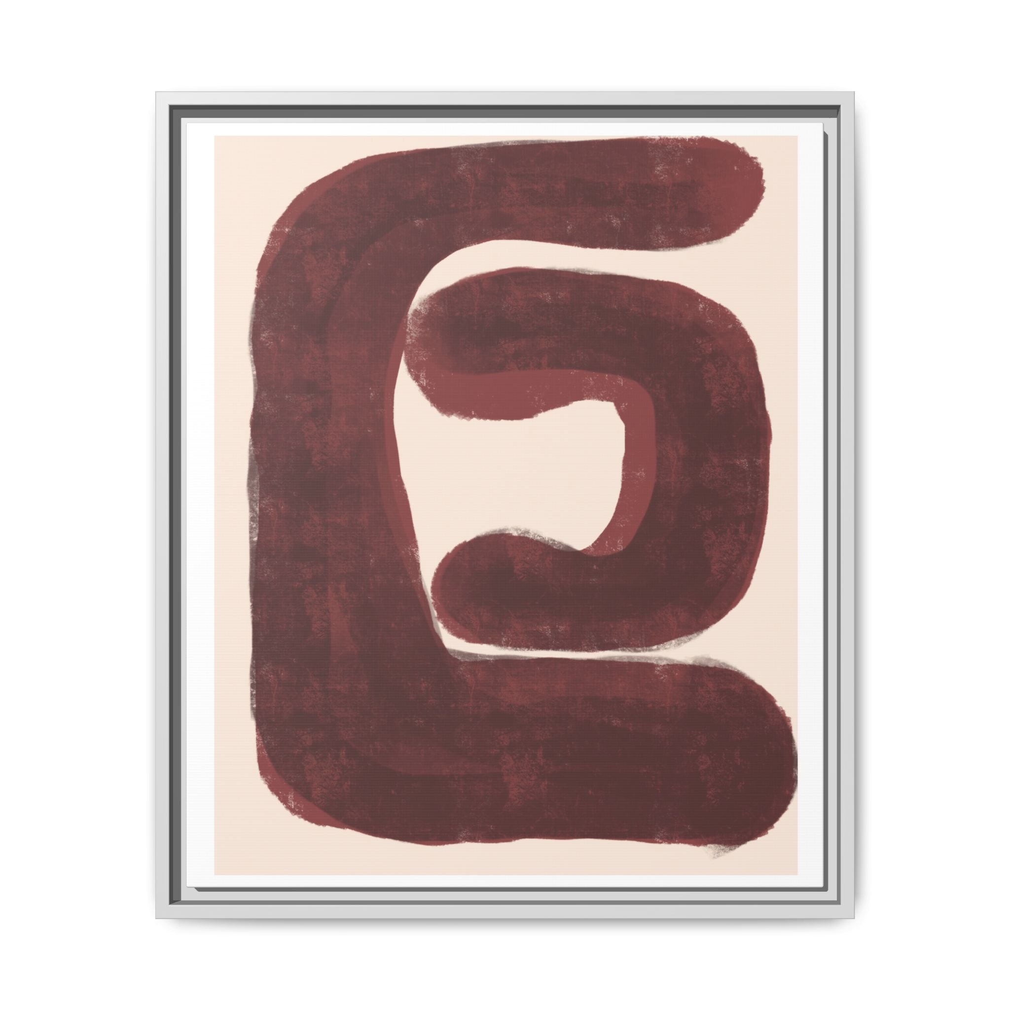 Burgundy Echo Form - Framed
