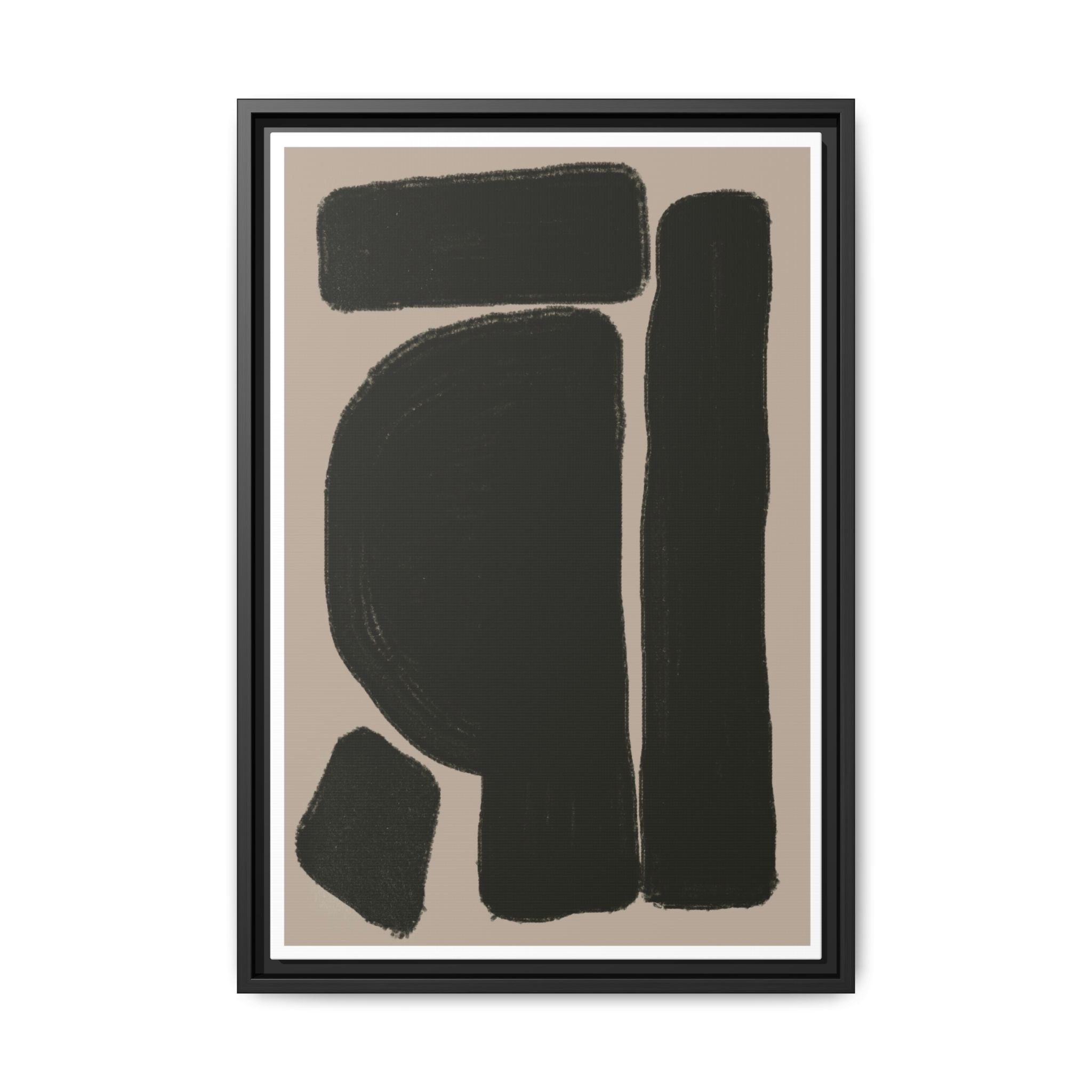 Velvet Obsidian Forms - Framed