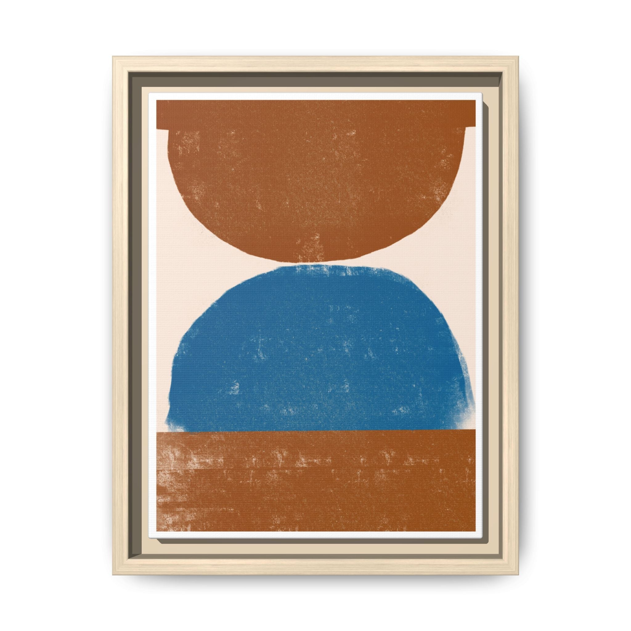 Cobalt Ember Equilibrium - Framed