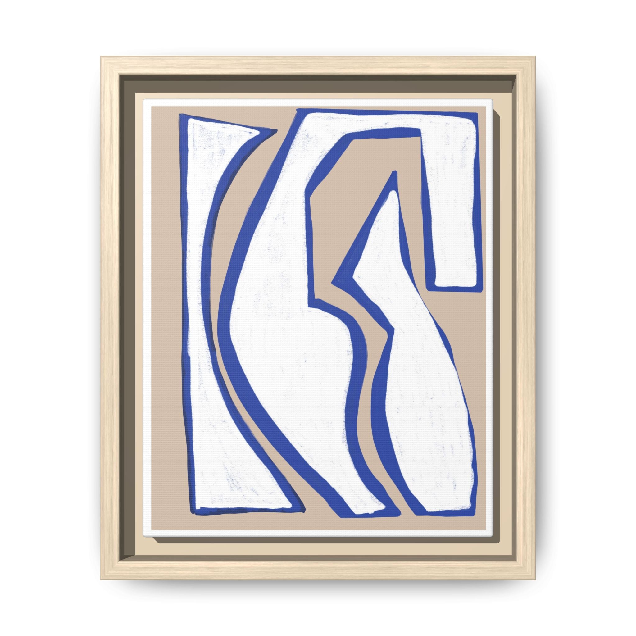 Cobalt Form Continuum - Framed