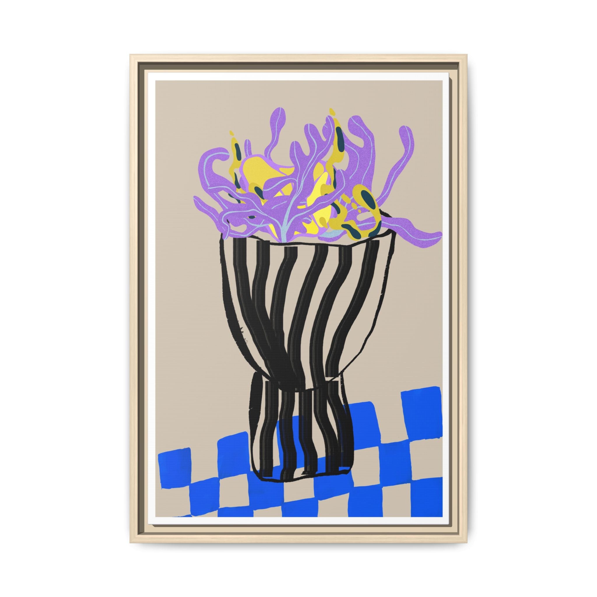 Lavender Coral Mirage - Framed