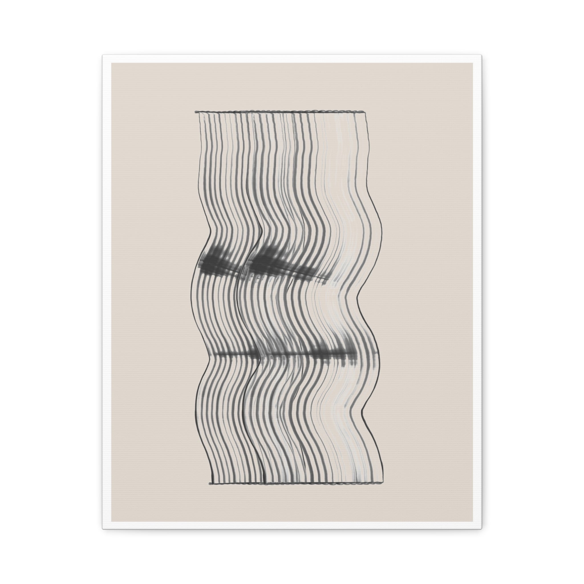 Velvet Ripple Linework Flow - Canvas