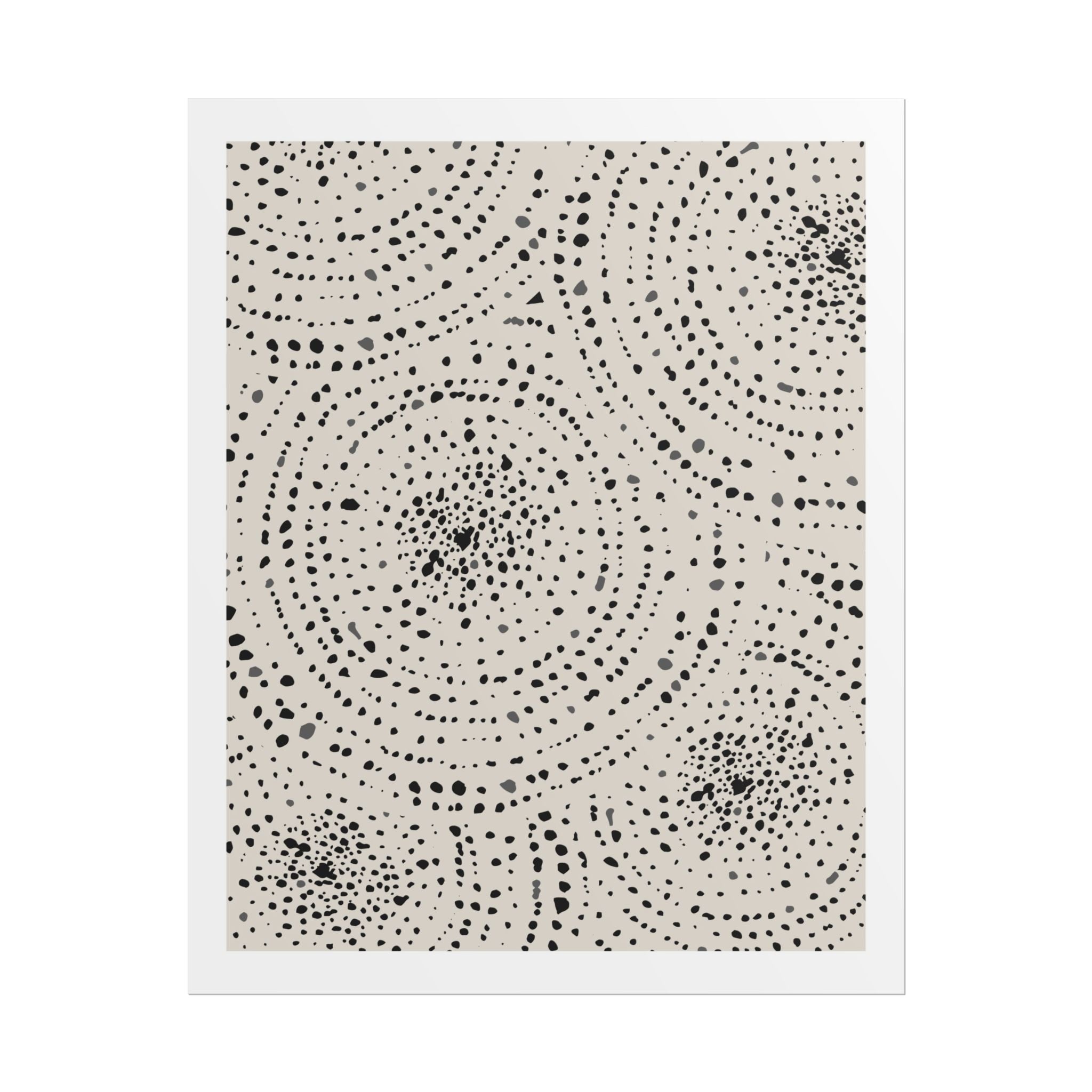 Celestial Pebble Drift Patterns - Poster