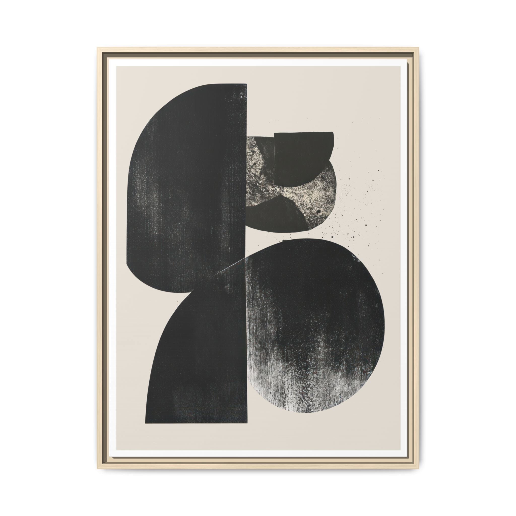 Obsidian Drift Composition - Framed