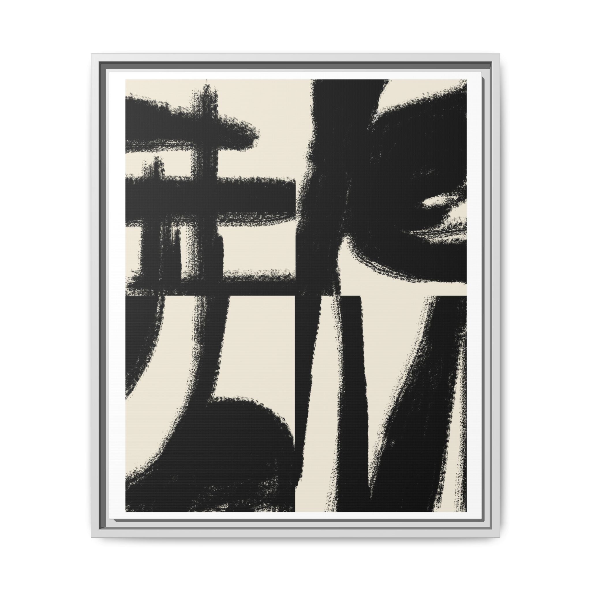 Midnight Gesture Fragments - Framed