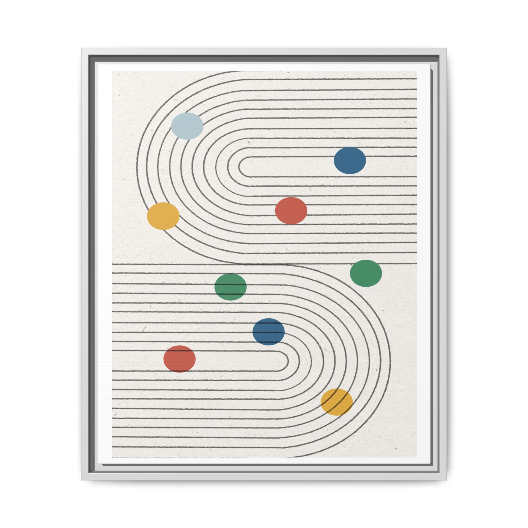 Retro Orbit Pathways - Framed