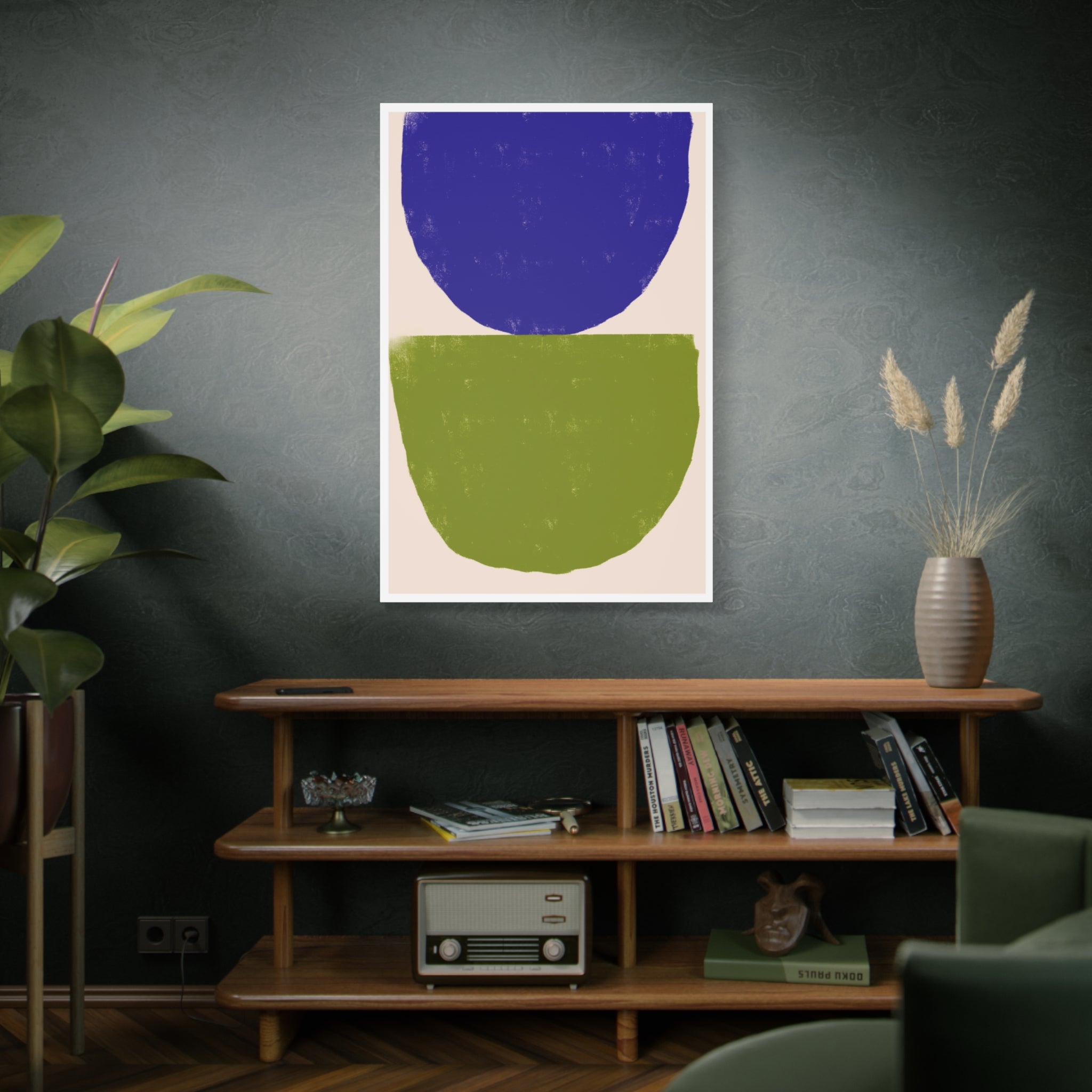 Cobalt Meadow Balance - Canvas