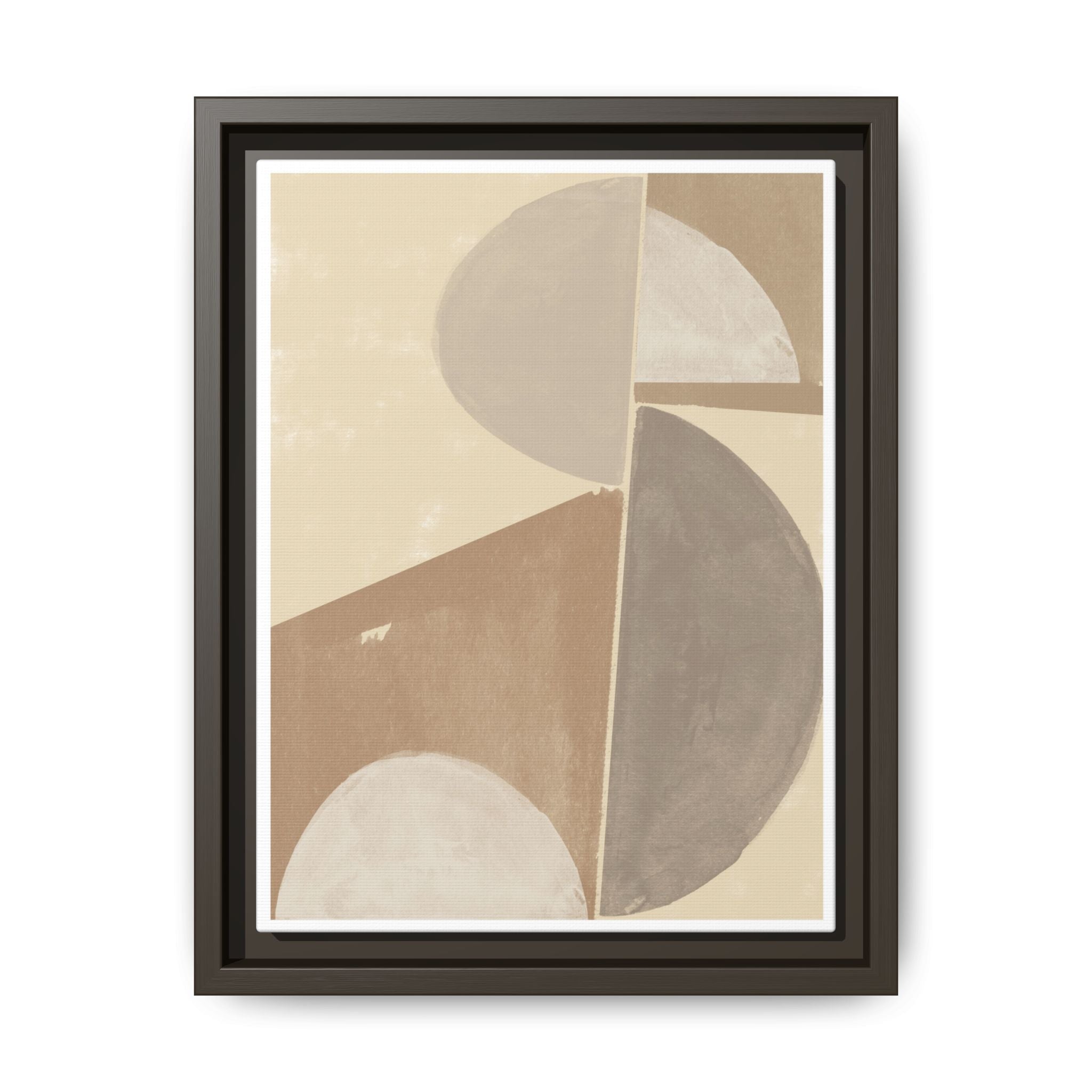 Desert Moon Geometry Echo - Framed