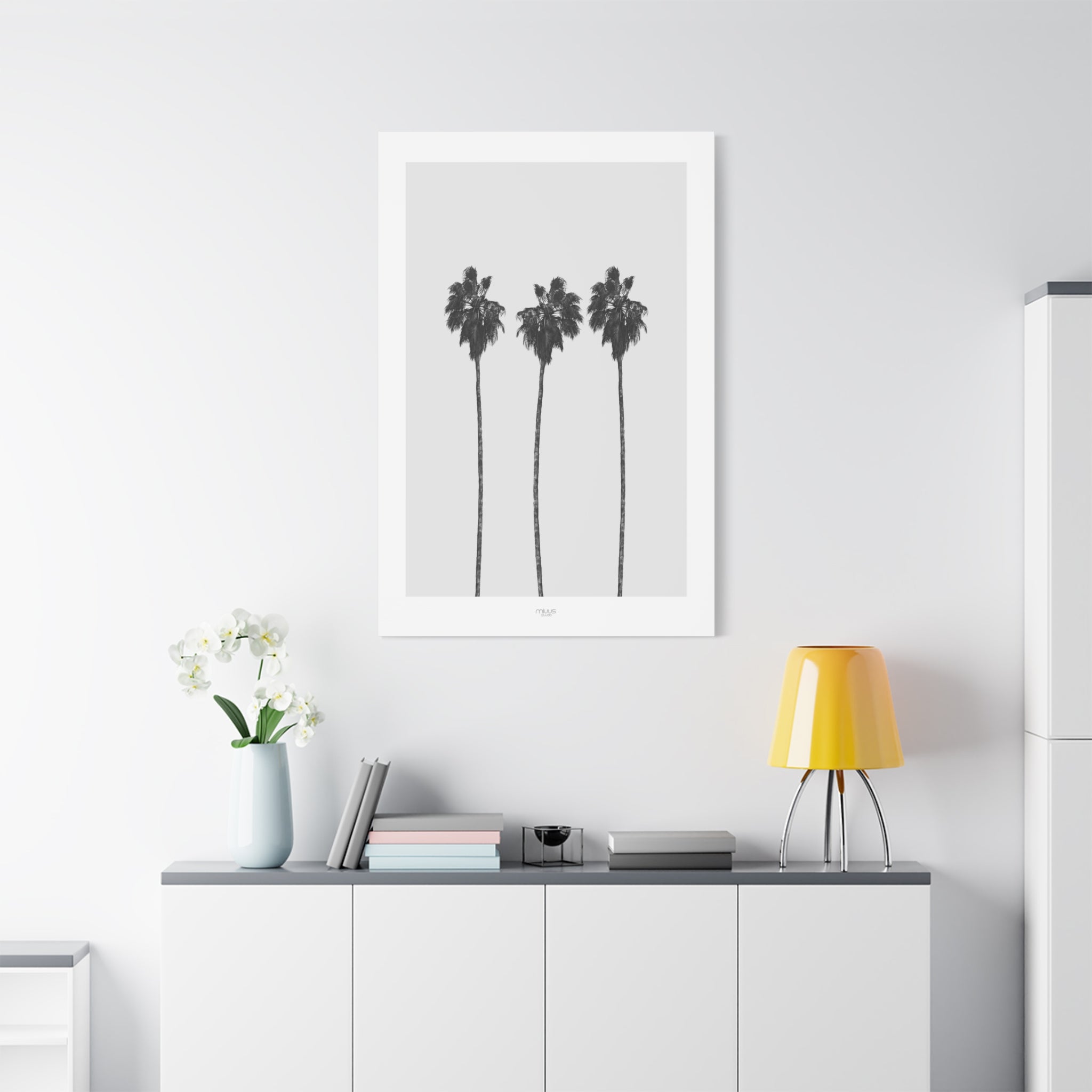 Silver Coast Palm Trio - Canvas