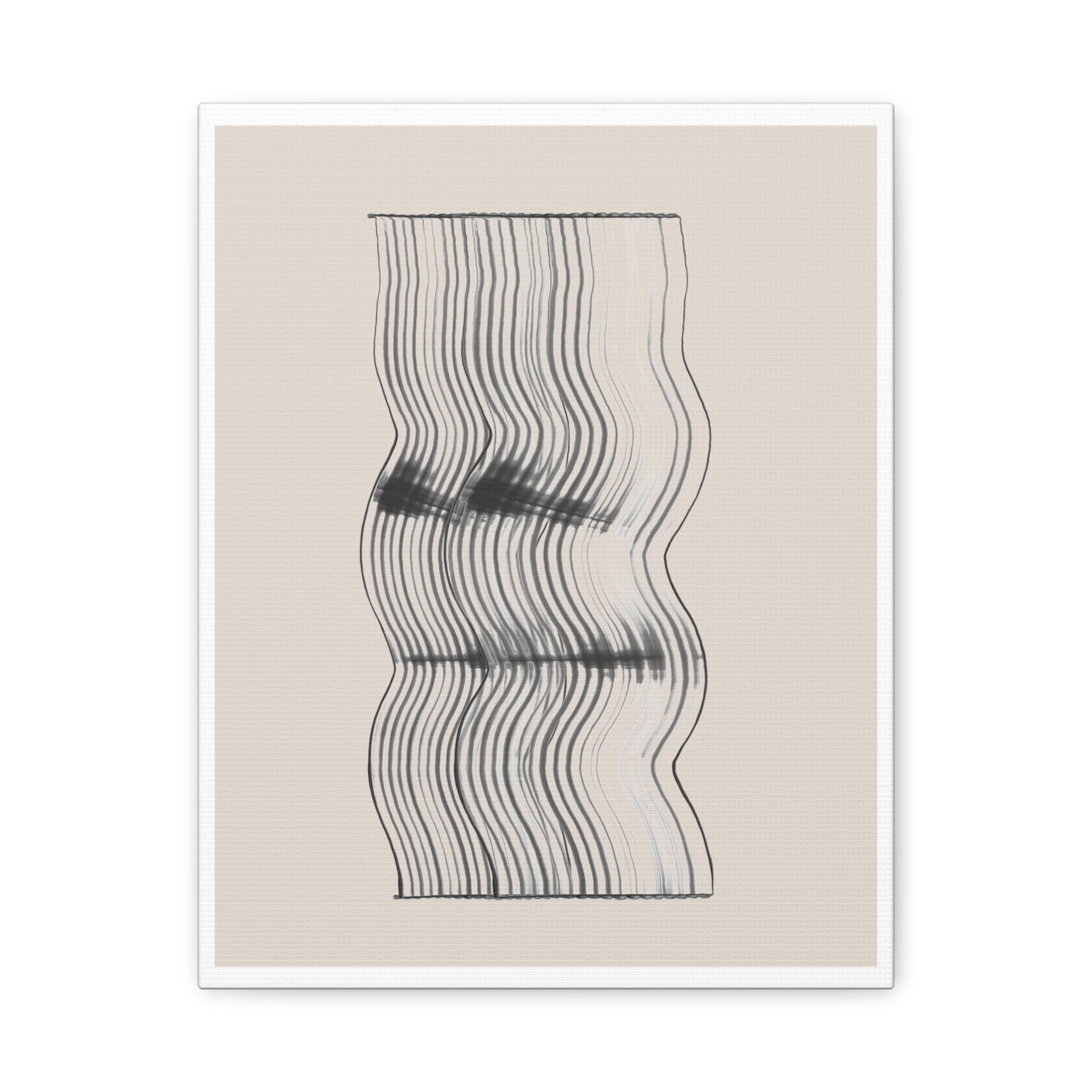 Velvet Ripple Linework Flow - Canvas