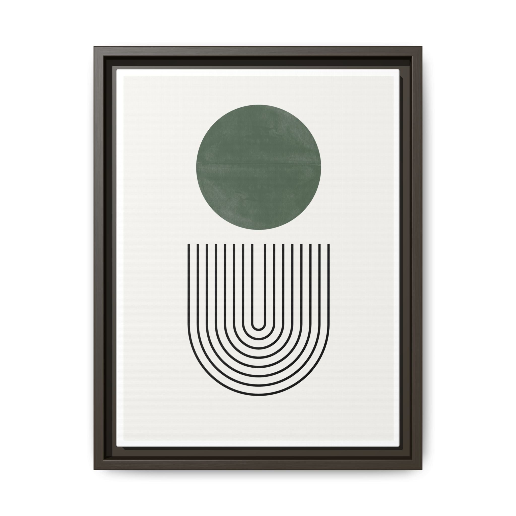Emerald Orbit Pathways - Framed