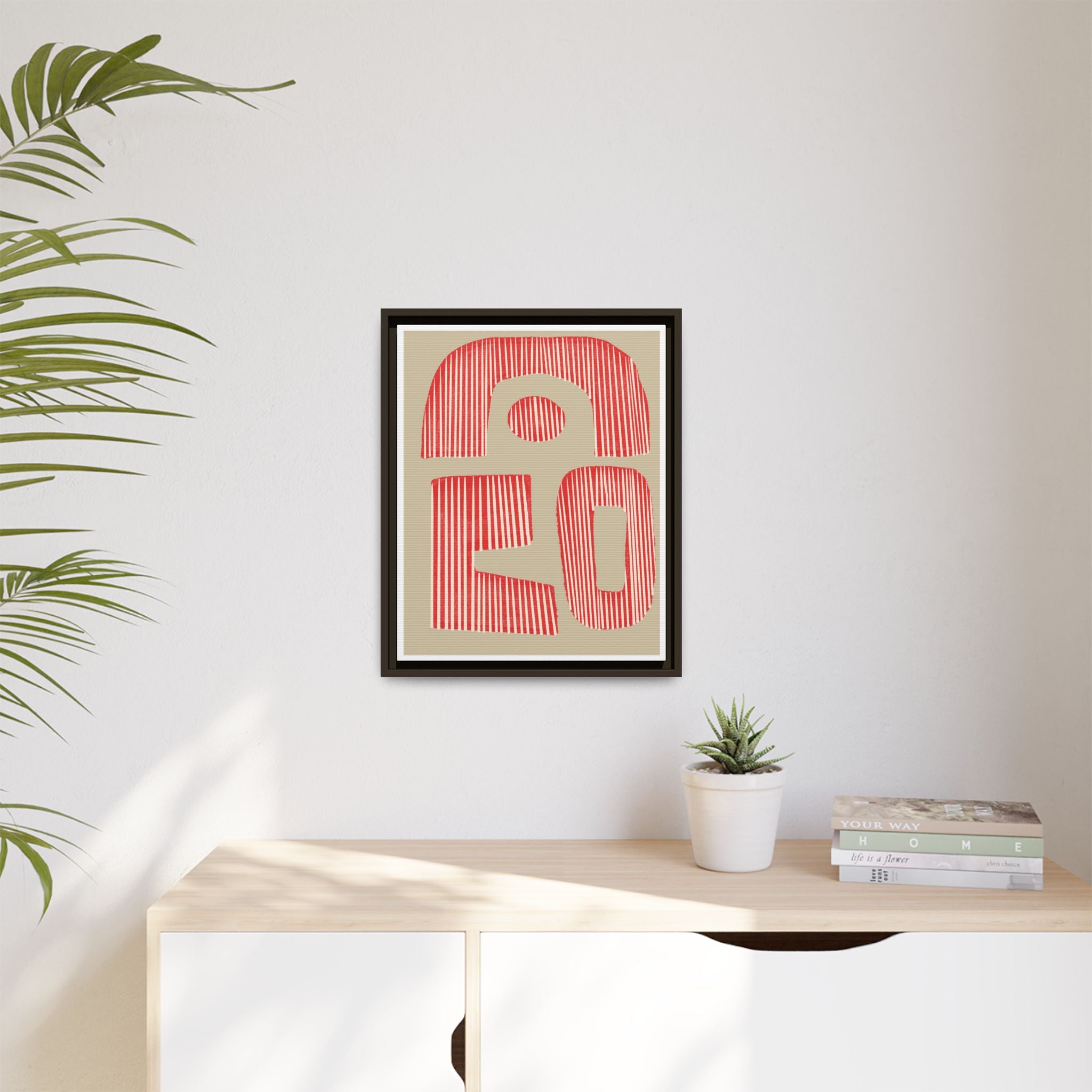 Coral Echo Forms - Framed