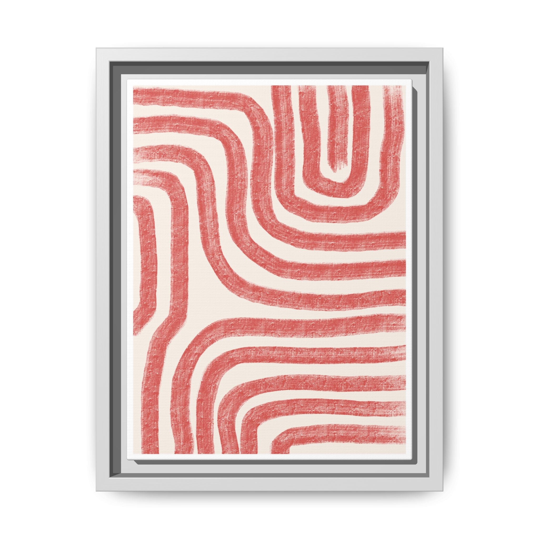 Coral Drift Pathways - Framed