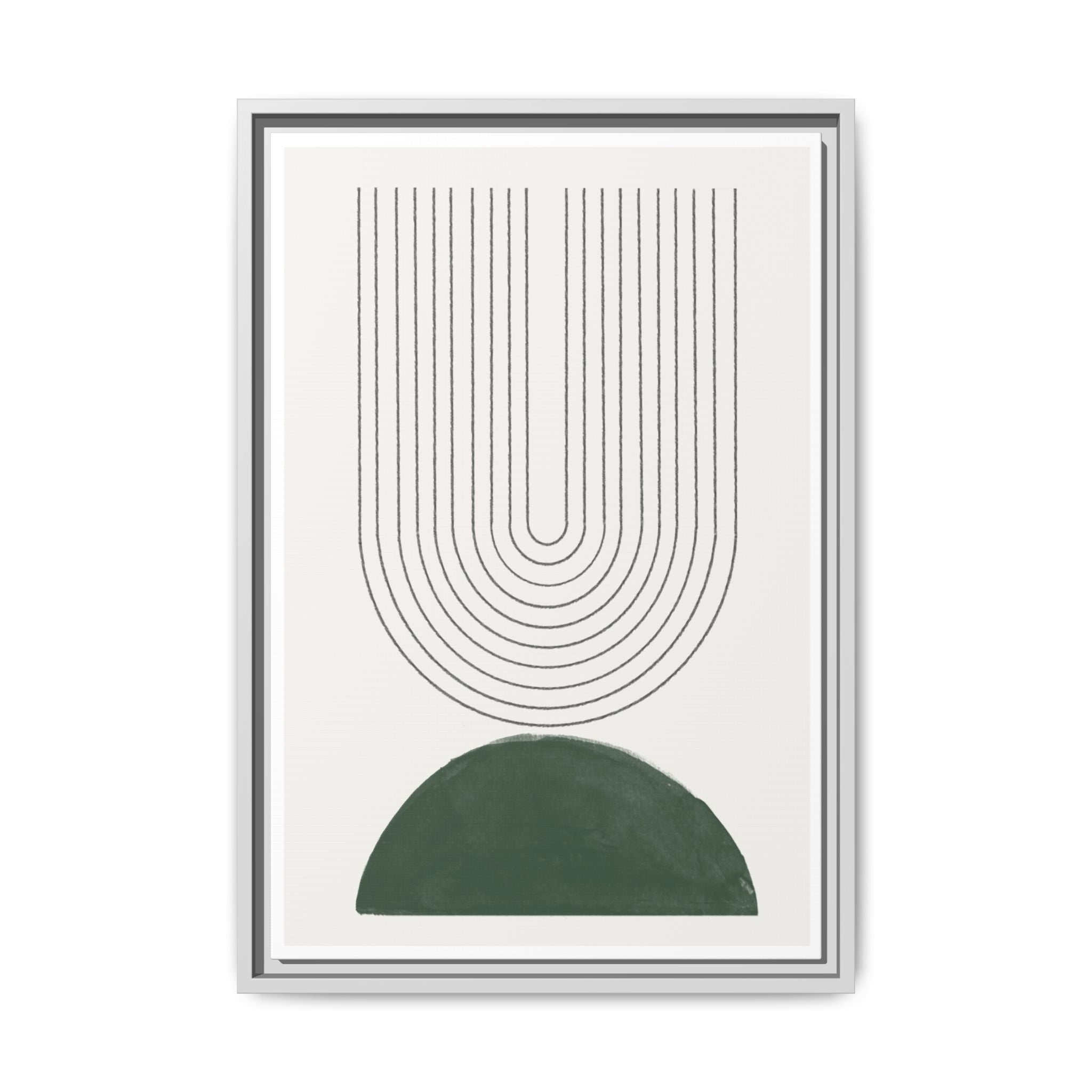 Emerald Echo Pathways - Framed
