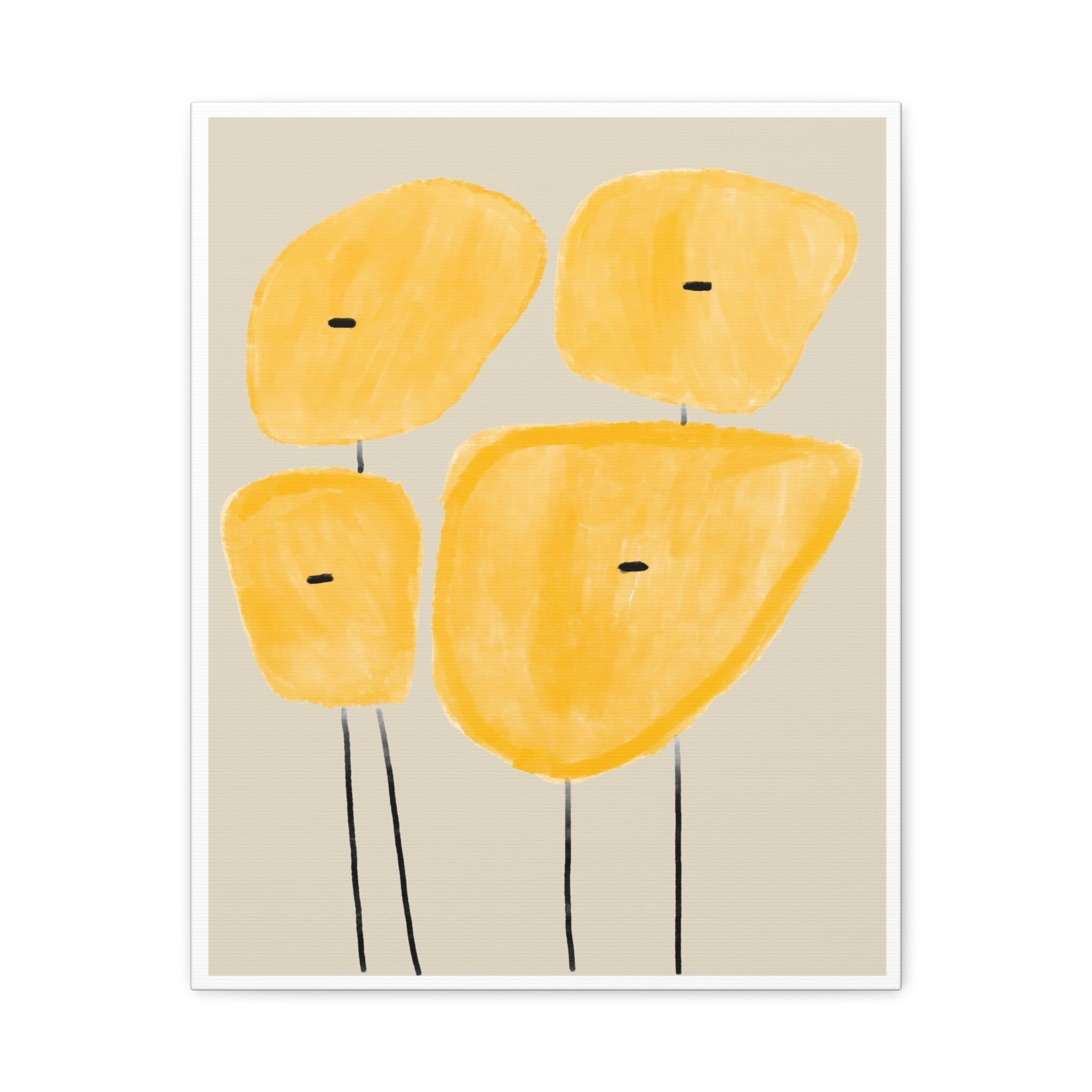 Golden Meadow Figures - Canvas