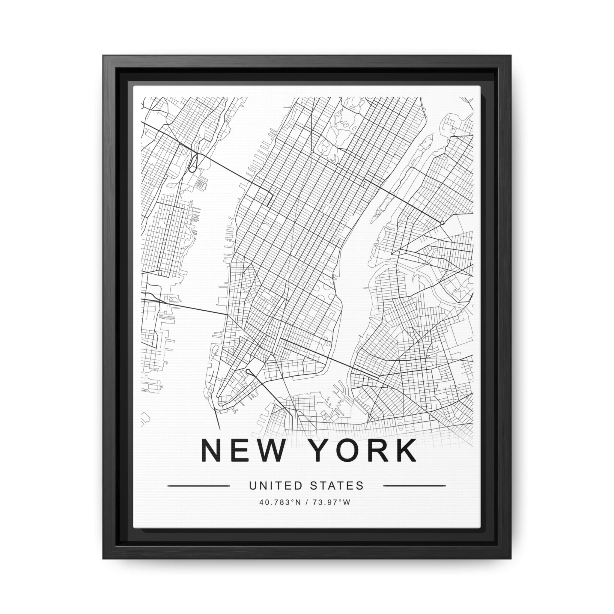 Metropolitan Gridline Reverie - Framed