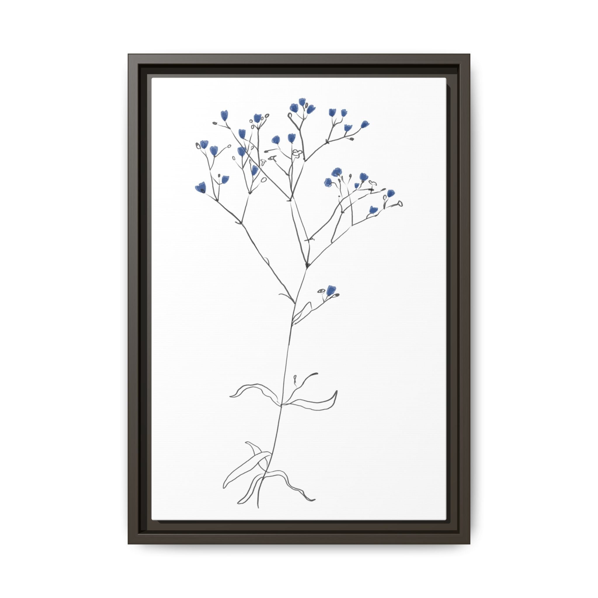 Blue Meadow Whisper - Framed