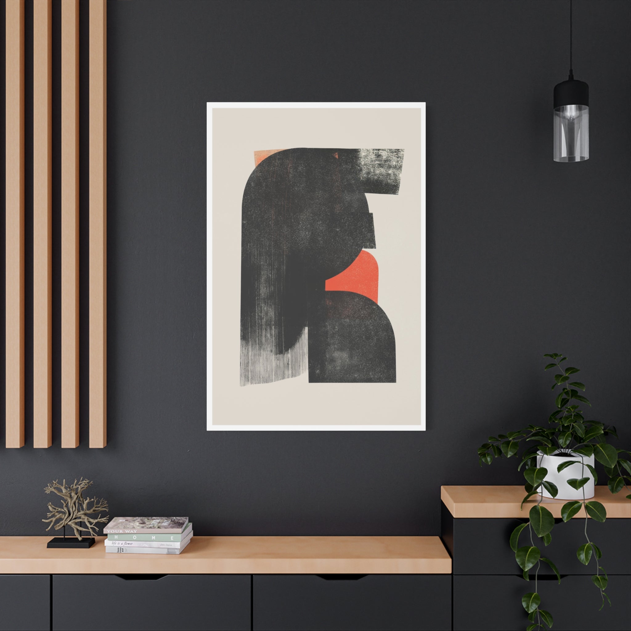 Ember Shadow Structure - Canvas