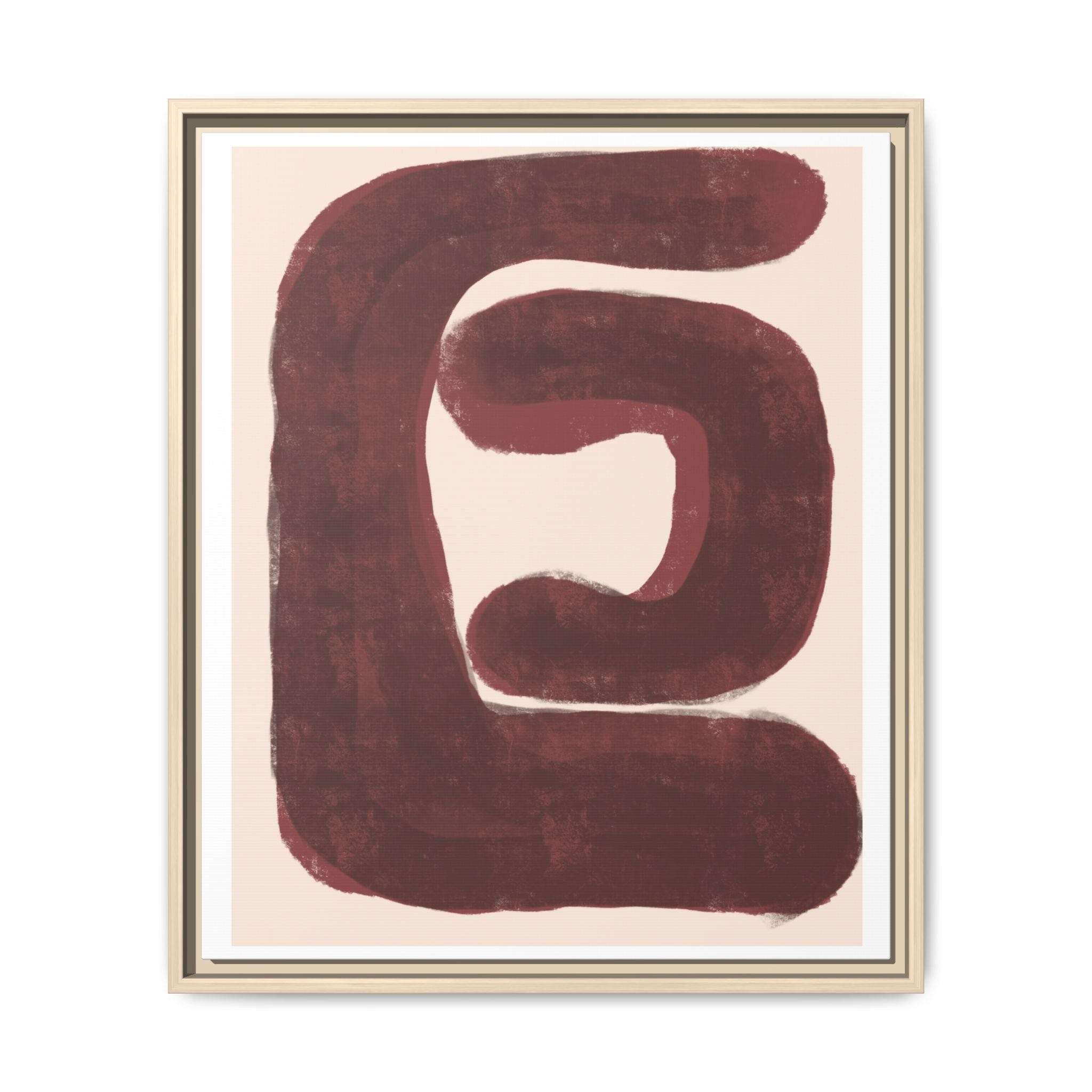 Burgundy Echo Form - Framed
